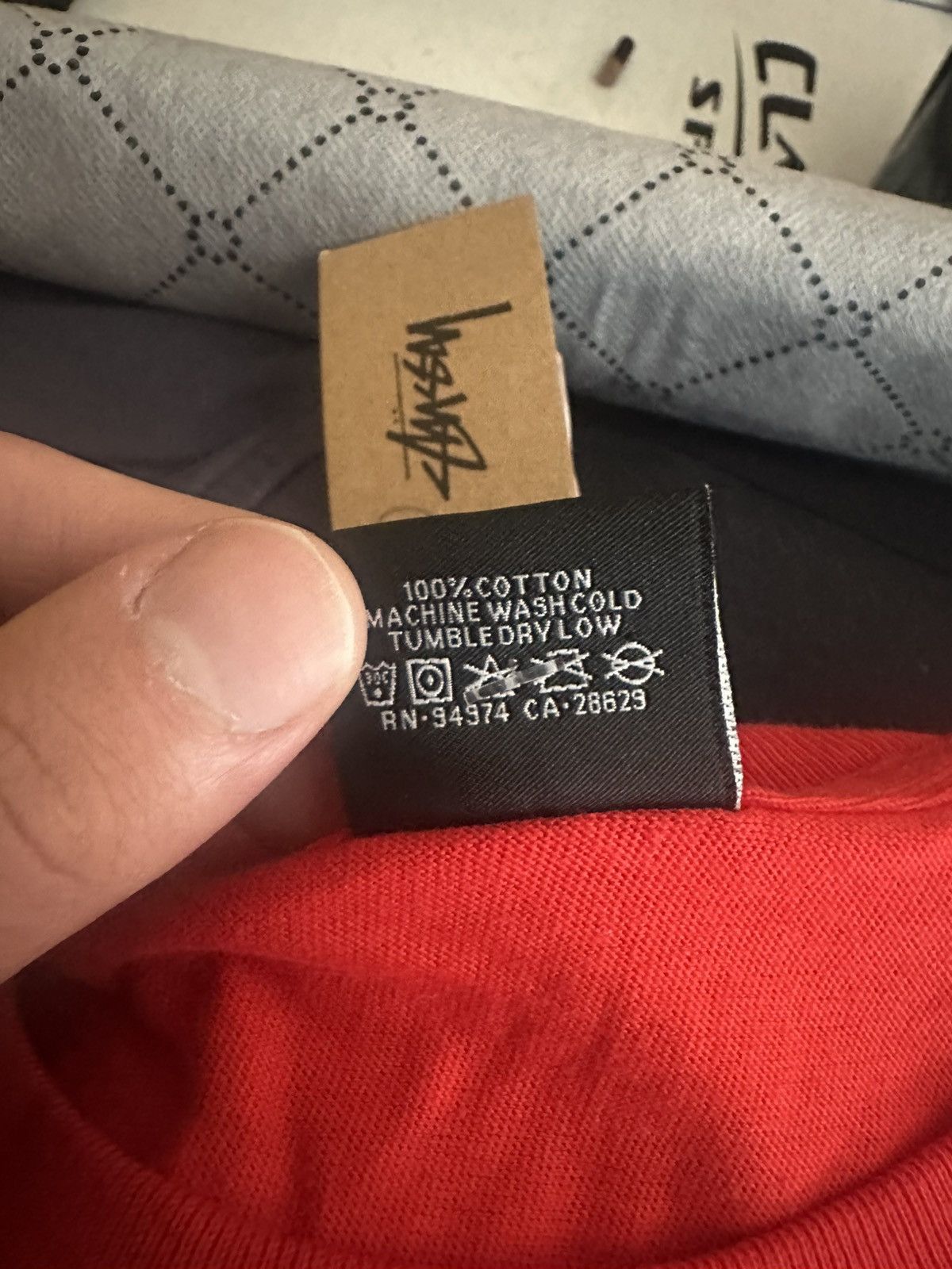 Stussy Stussy World Tour T shirt bright red Size US L / EU 52-54 / 3 - 3 Thumbnail