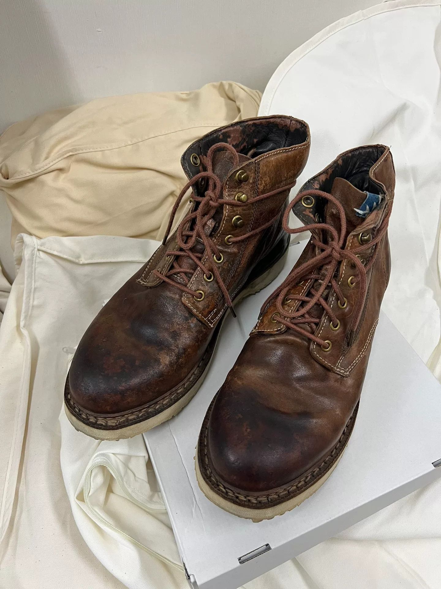 visvim ict virgil boots in brown