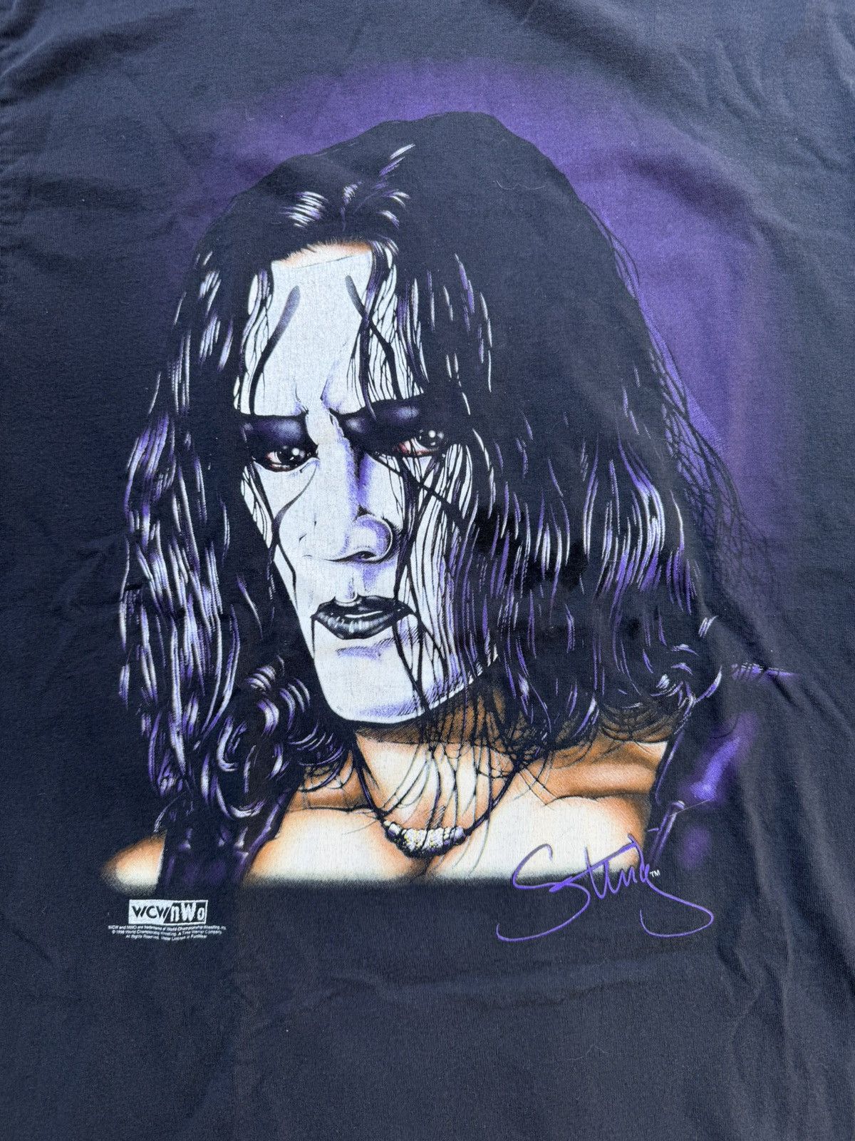 Other Vintage Sting 1998 WCW NWO Wrestling Tee Size US XL / EU 56 / 4 - 2 Thumbnail