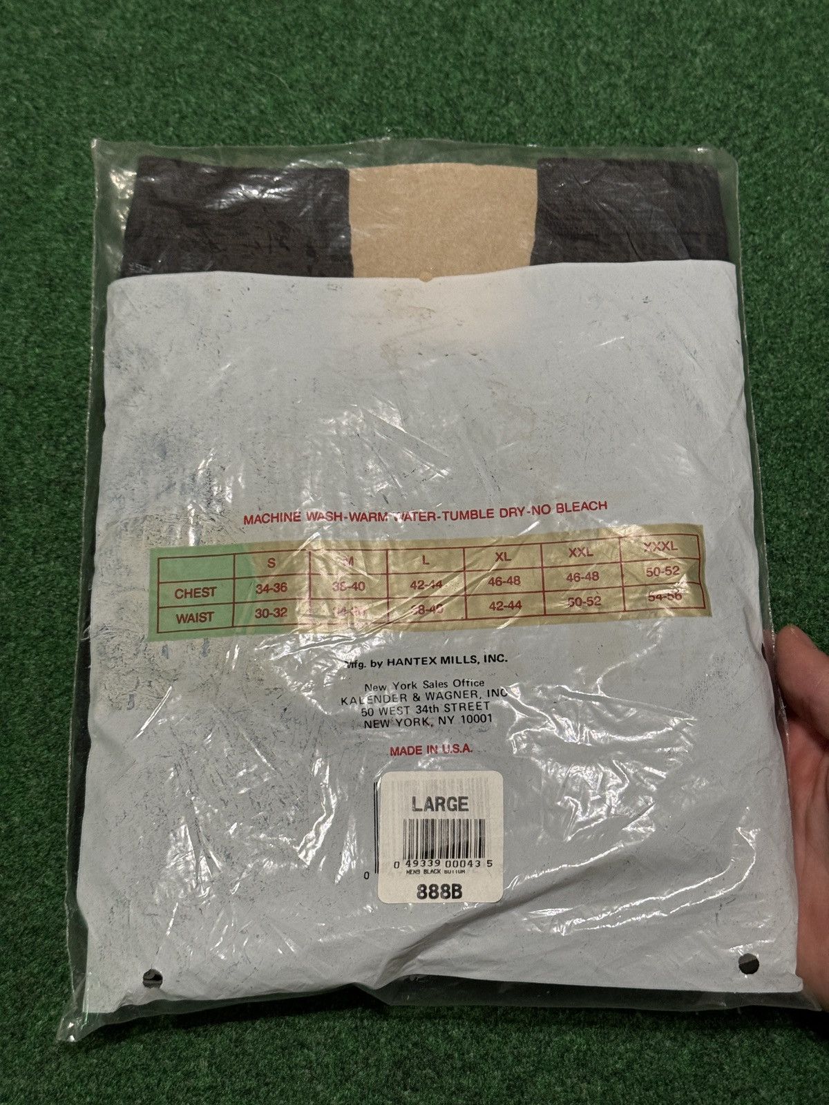 Vintage Vintage Handtex Longjohn Thermal Large Black Underwear Pants Size ONE SIZE - 3 Thumbnail