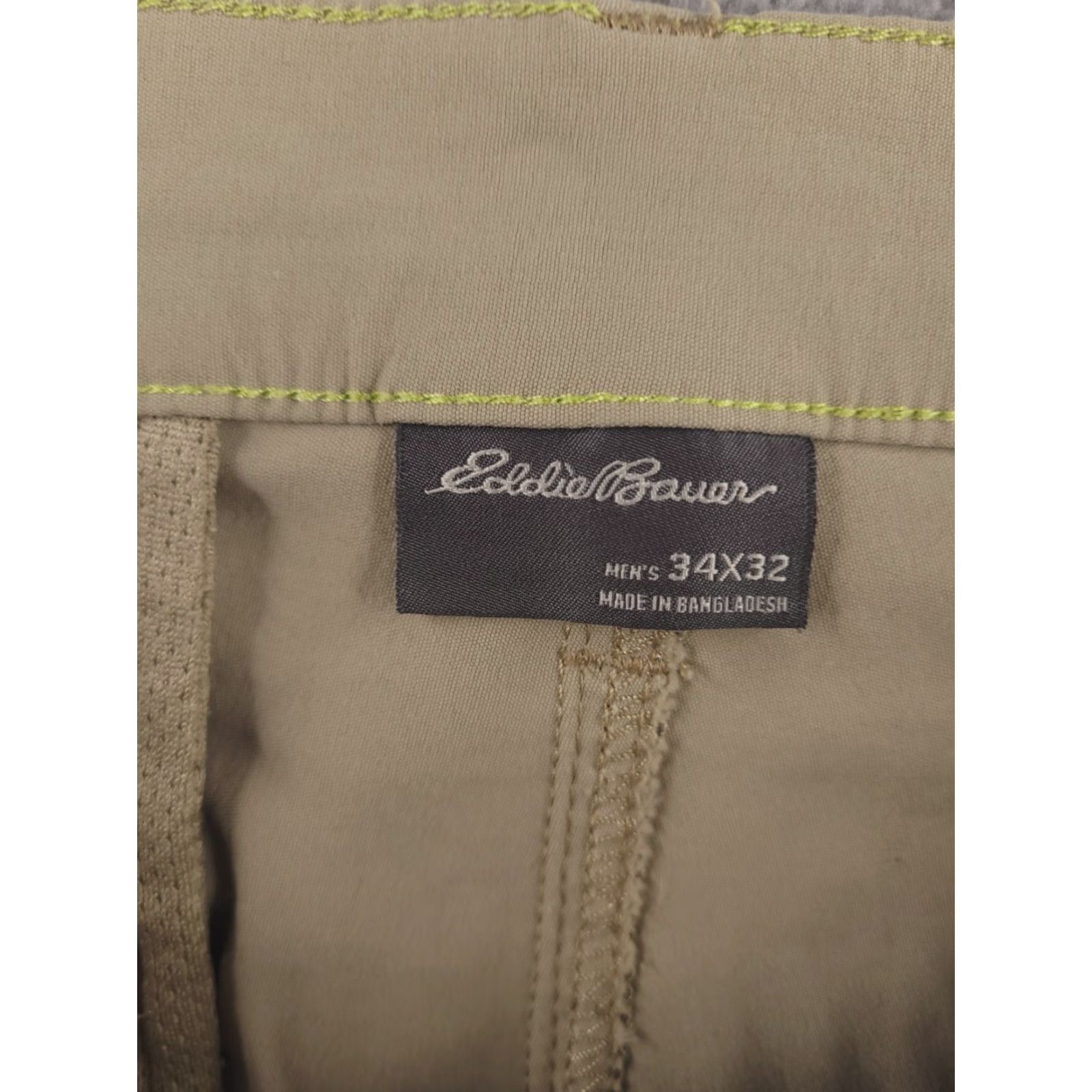 Eddie Bauer Eddie Bauer Pants Mens 34x31 Nylon Stretch Utility Beige Brown Tan Straight Fit Pants Mens 34x31 Beige Nylon Stretch Chino Regular Inseam 31 Size US 34 / EU 50 - 3 Thumbnail
