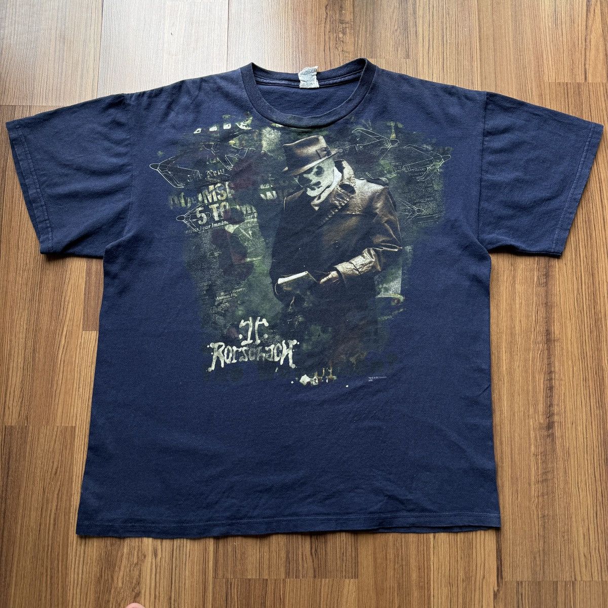 DC Comics × Vintage 2009 Watchmen Rorschach superhero movie promo tee 00s Y2K Size US L / EU 52-54 / 3 - 1 Thumbnail