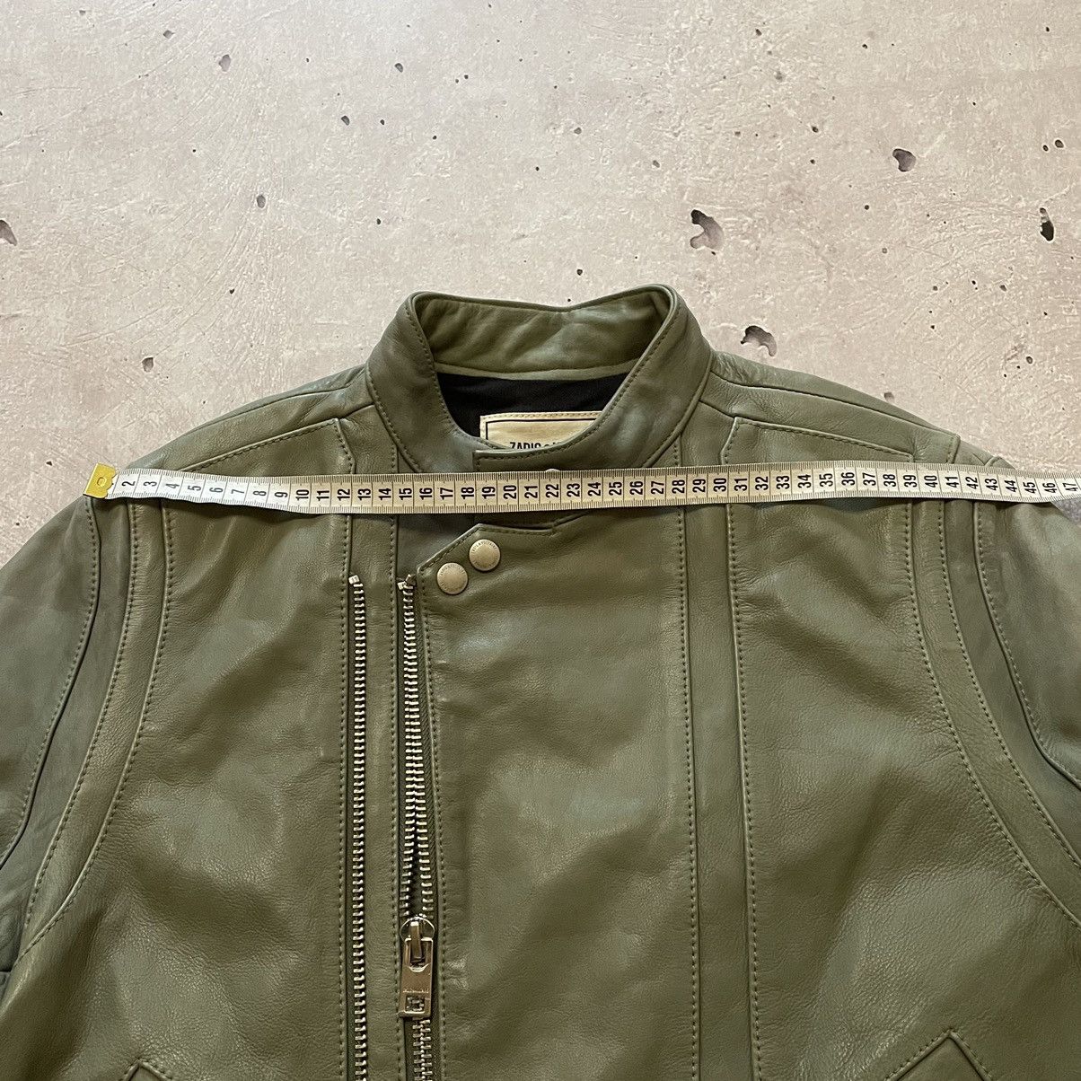 Zadig & Voltaire Zadig Voltaire Women Leatcher Biker Jacket Green Size L Size L / US 10 / IT 46 - 7 Thumbnail