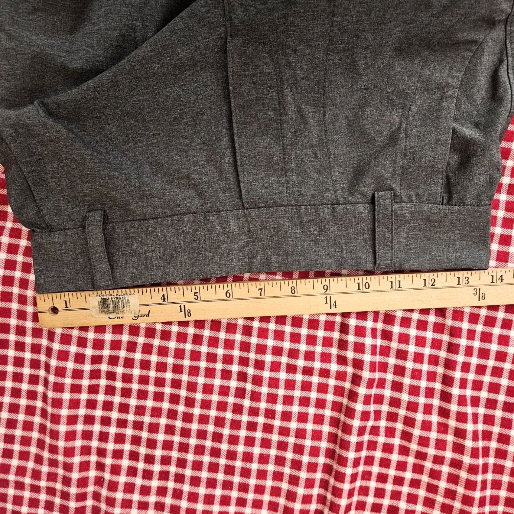 Vintage Belyn Key Women's Grey Pull-on Trouser Pockets Size XS Dress Pants Casual Size 26" / US 2 / IT 38 - 6 Thumbnail