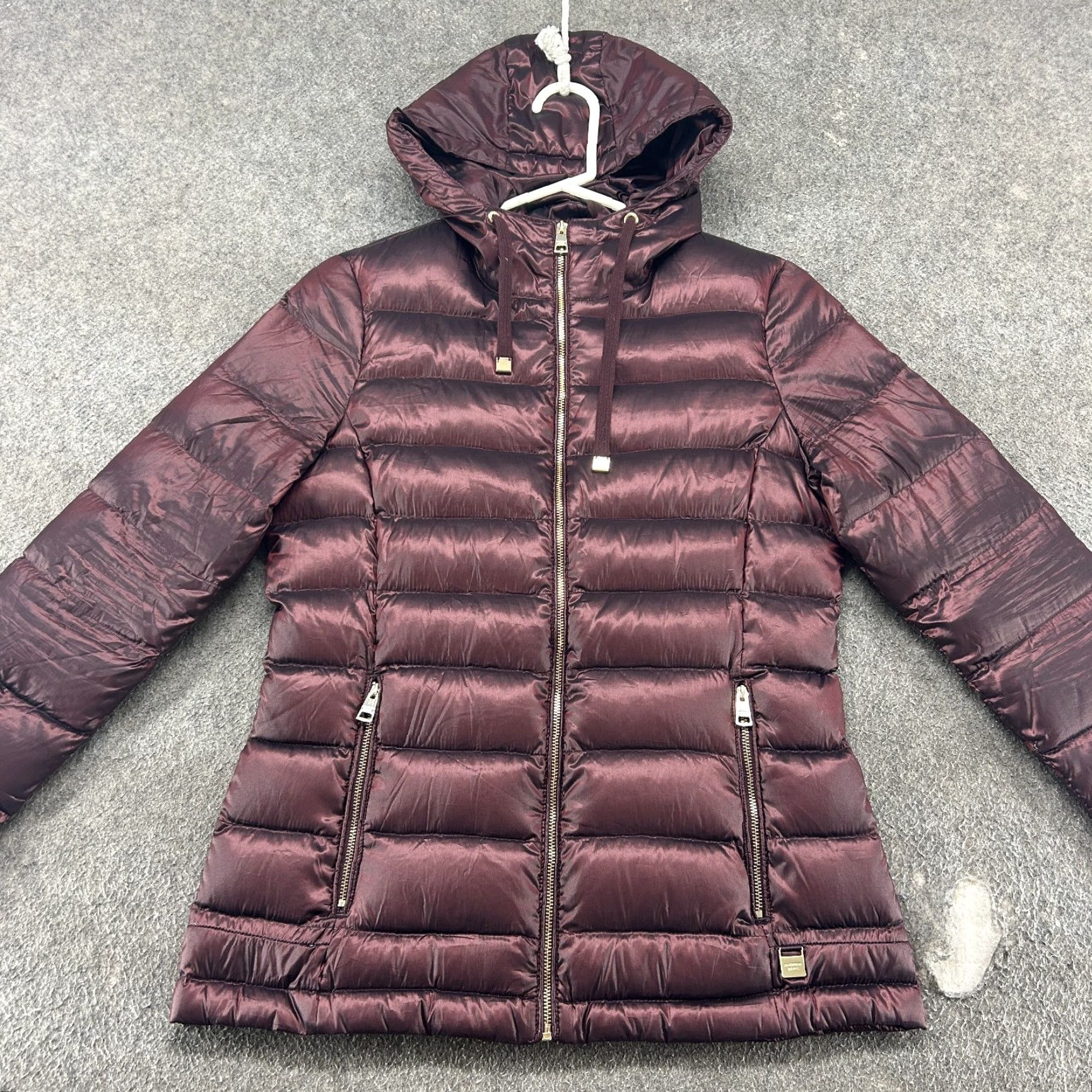Andrew Marc Andrew Marc Jacket Womens XS Purple Hooded Puffer Down Metallic Premium Size XS / US 0-2 / IT 36-38 - 4 Thumbnail