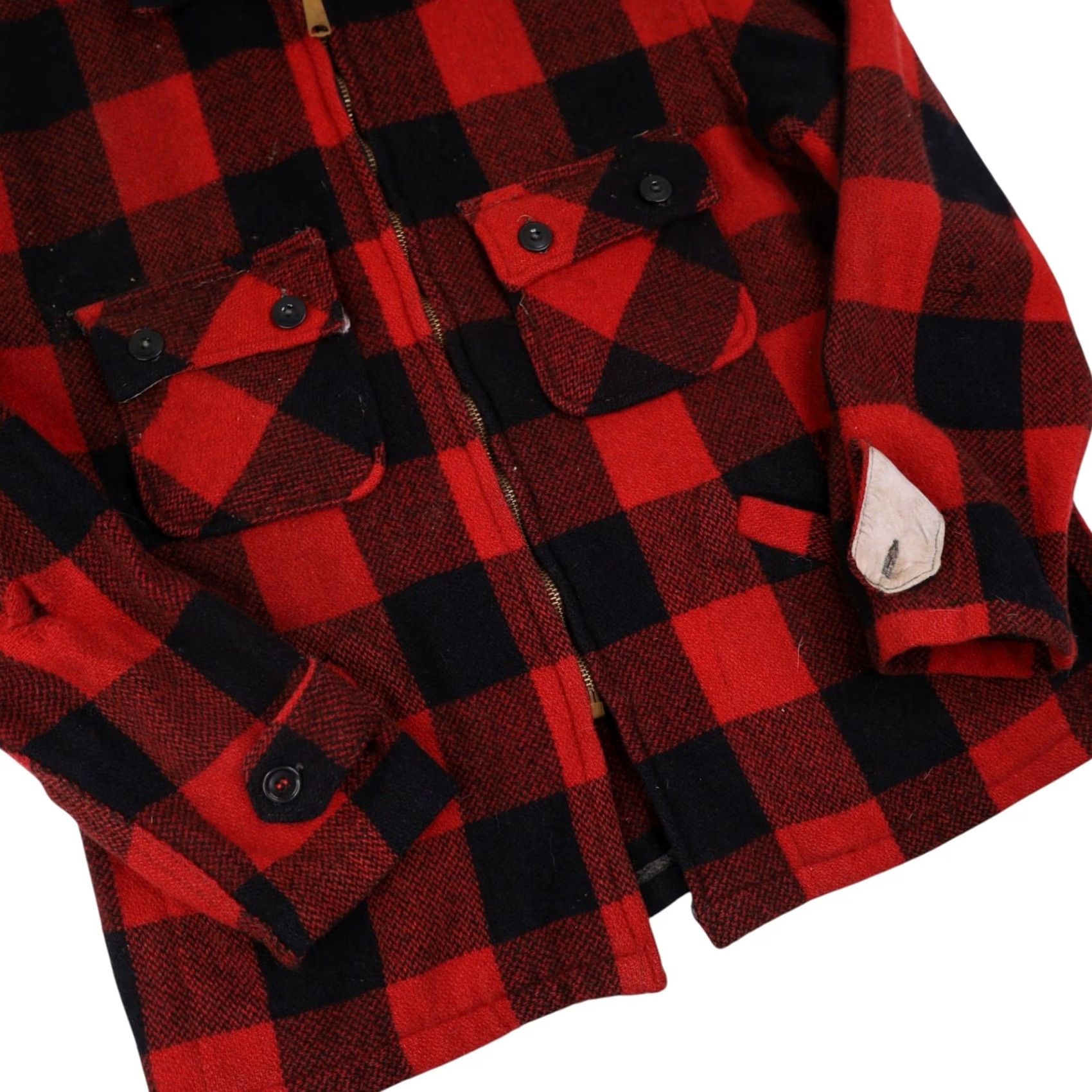 Vintage VINTAGE J.C. PENNY'S Big Mac Wool Buffalo Plaid Jacket Mens Wool Overcoat Jacket M Red Size US M / EU 48-50 / 2 - 3 Thumbnail