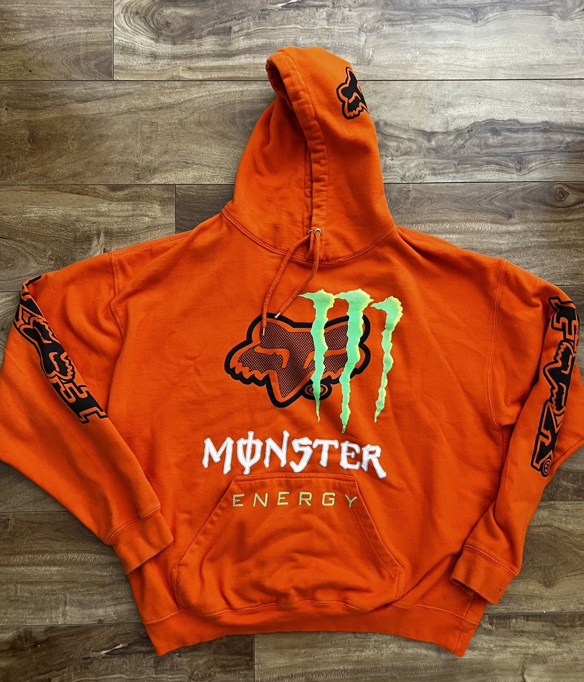 Fox Racing × Vintage Vintage Fox Racing x Monster Energy Hoodie | Grailed