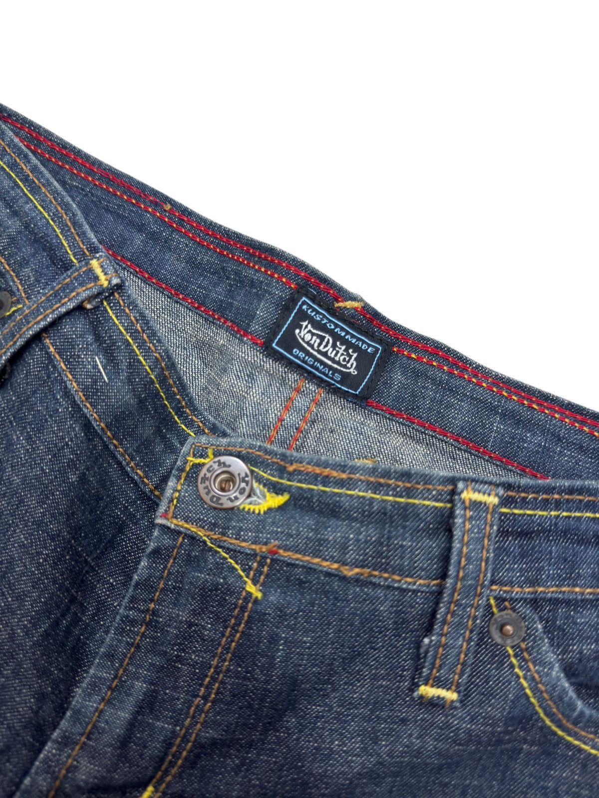 Hysteric Glamour Von Dutch Straight Leg Custommade Denim Jeans Size 28" / US 6 / IT 42 - 7 Thumbnail