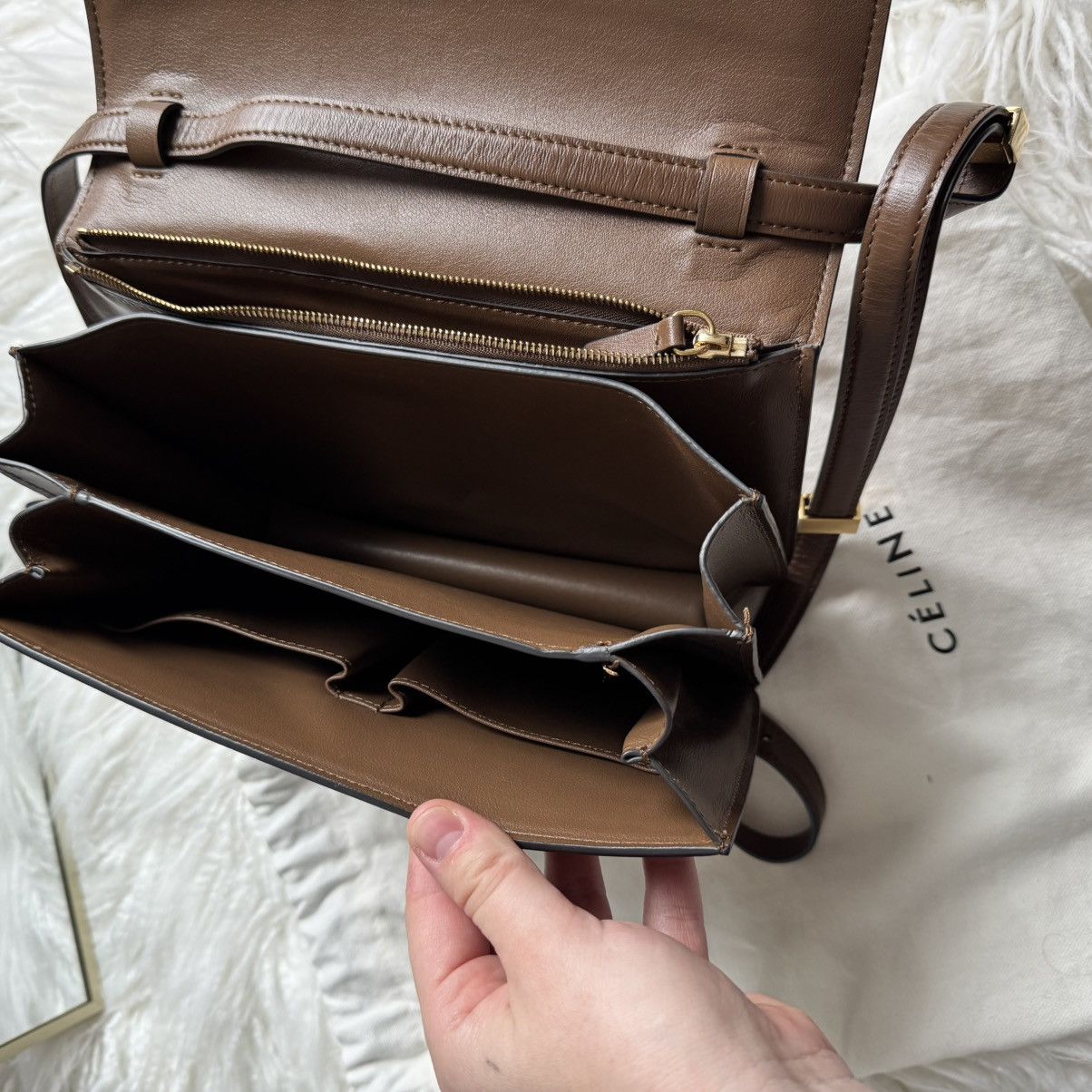 Celine Authentic Celine Classic Box Leather Bag Size ONE SIZE - 11 Thumbnail