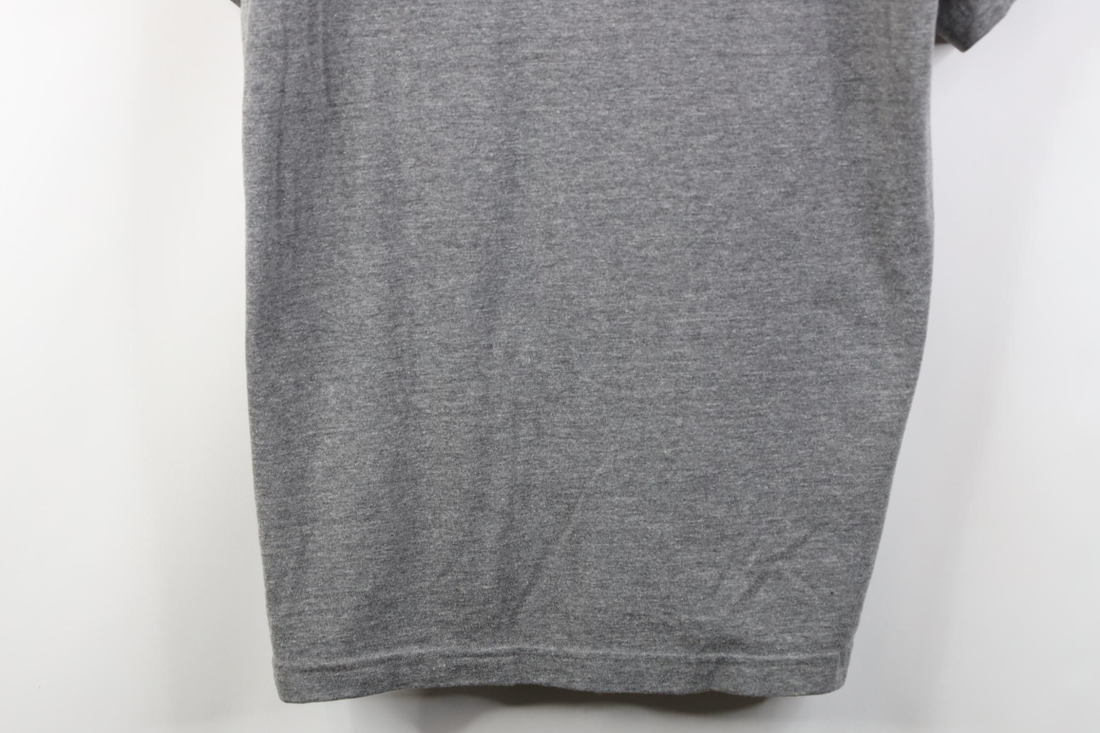 Vintage Vintage 90s Y2K Streetwear Blank Short Sleeve T-Shirt Gray Size US L / EU 52-54 / 3 - 3 Thumbnail