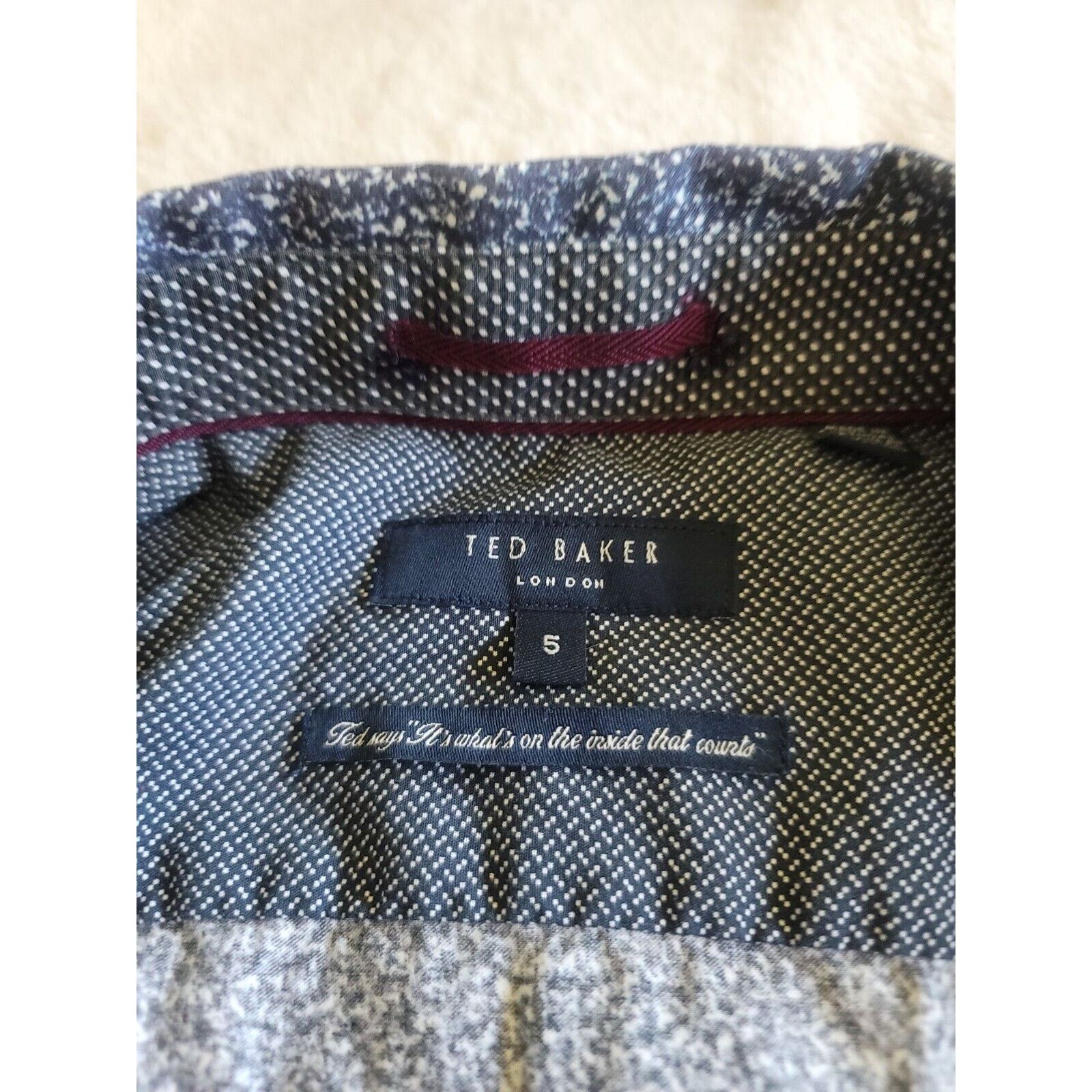 Ted Baker New Ted Baker London SS Blue Printed Shirt Size 5 Size US XXL / EU 58 / 5 - 2 Thumbnail