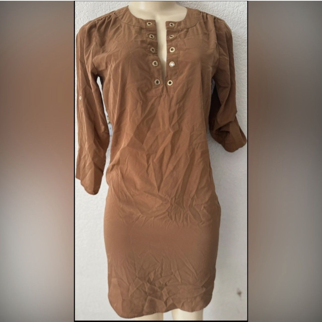 Michael Kors Michael Kors Tunic/Dress Brown Woman Size XS Details Gold Size XS / US 0-2 / IT 36-38 - 1 Thumbnail