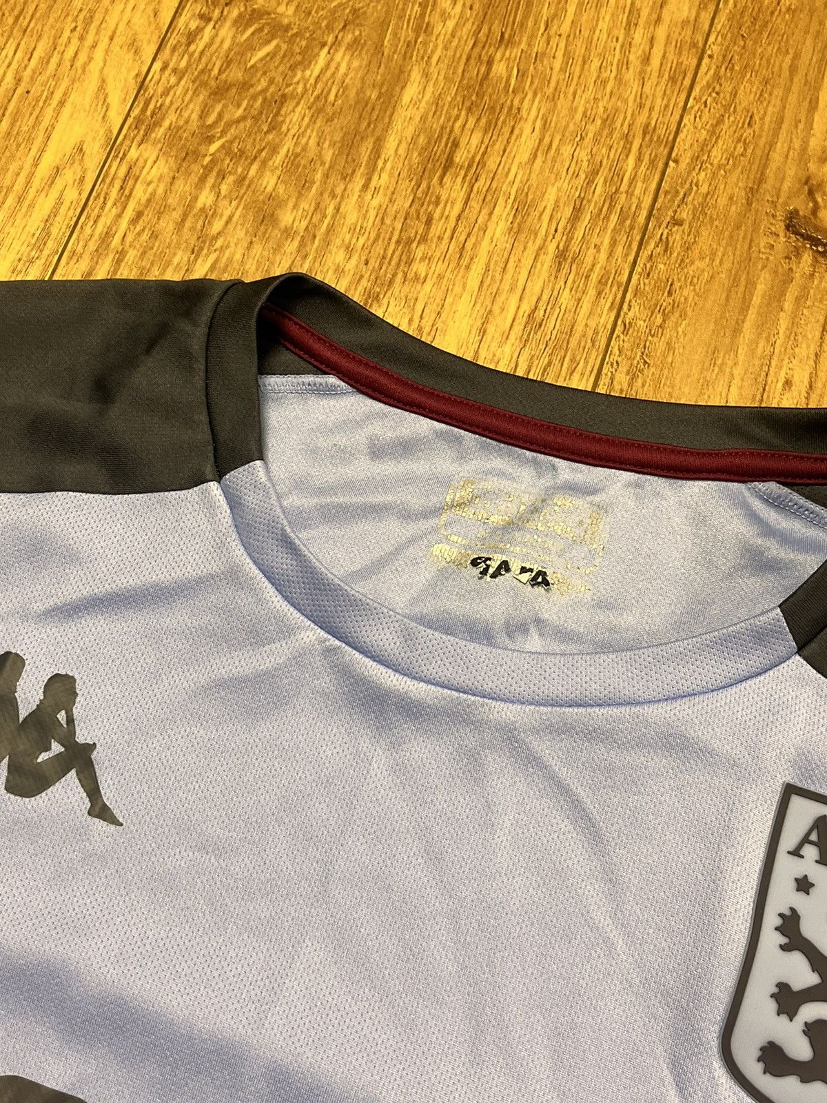 Kappa 2021-22 Aston Villa FC AVFC Training Soccer Jersey Size US L / EU 52-54 / 3 - 5 Thumbnail
