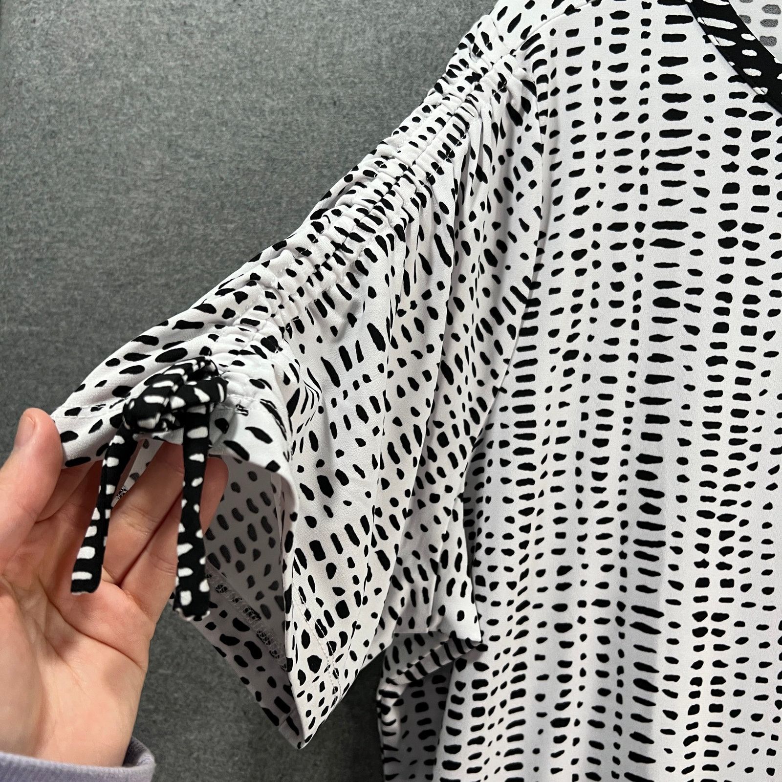 Other Susan Graver Printed Liquid Knit Top with Ruched Size XL / US 12-14 / IT 48-50 - 10 Thumbnail