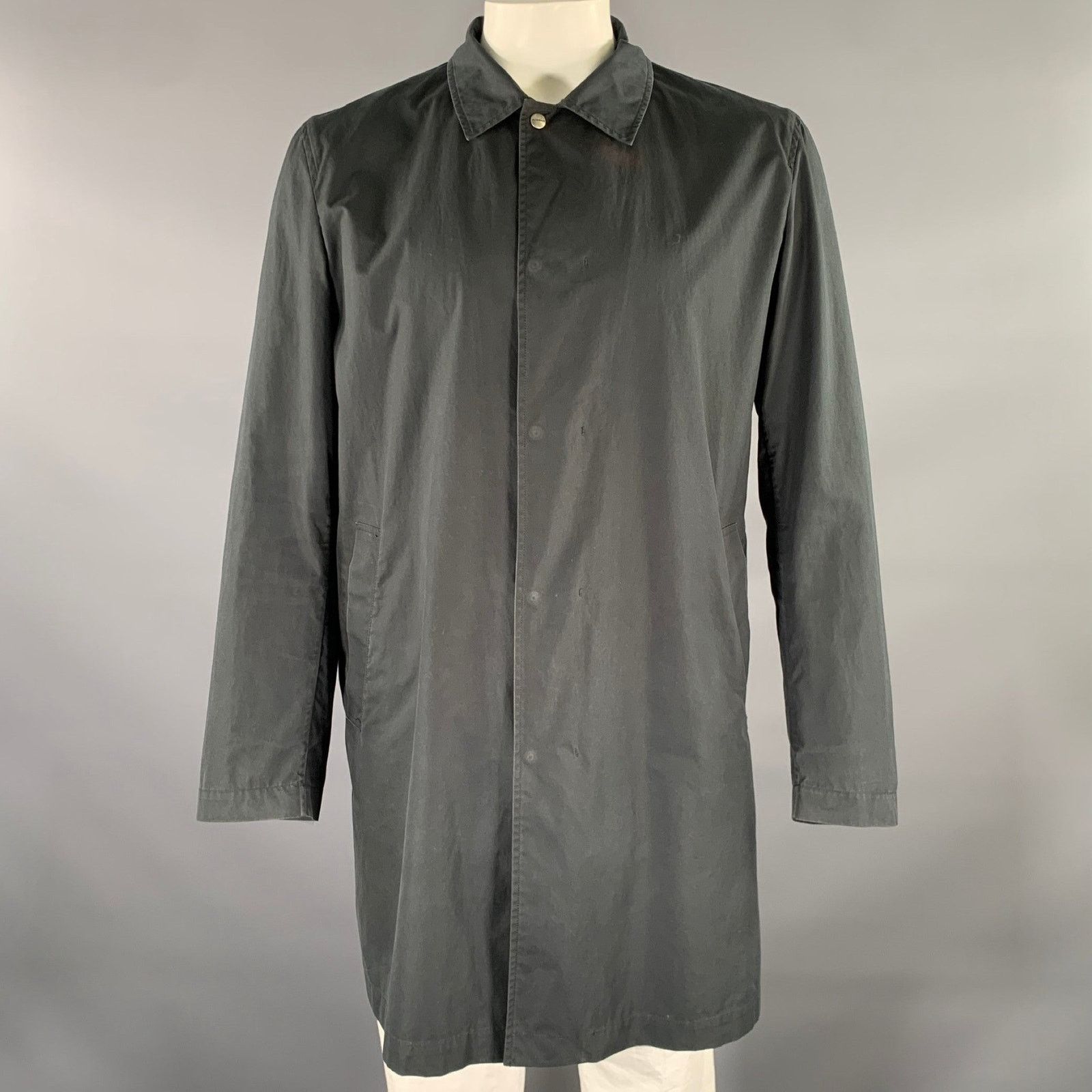 Jil Sander JIL SANDER Size 42 Black Cotton Snap Button Coat Size US XS / EU 42 / 0 - 1 Thumbnail