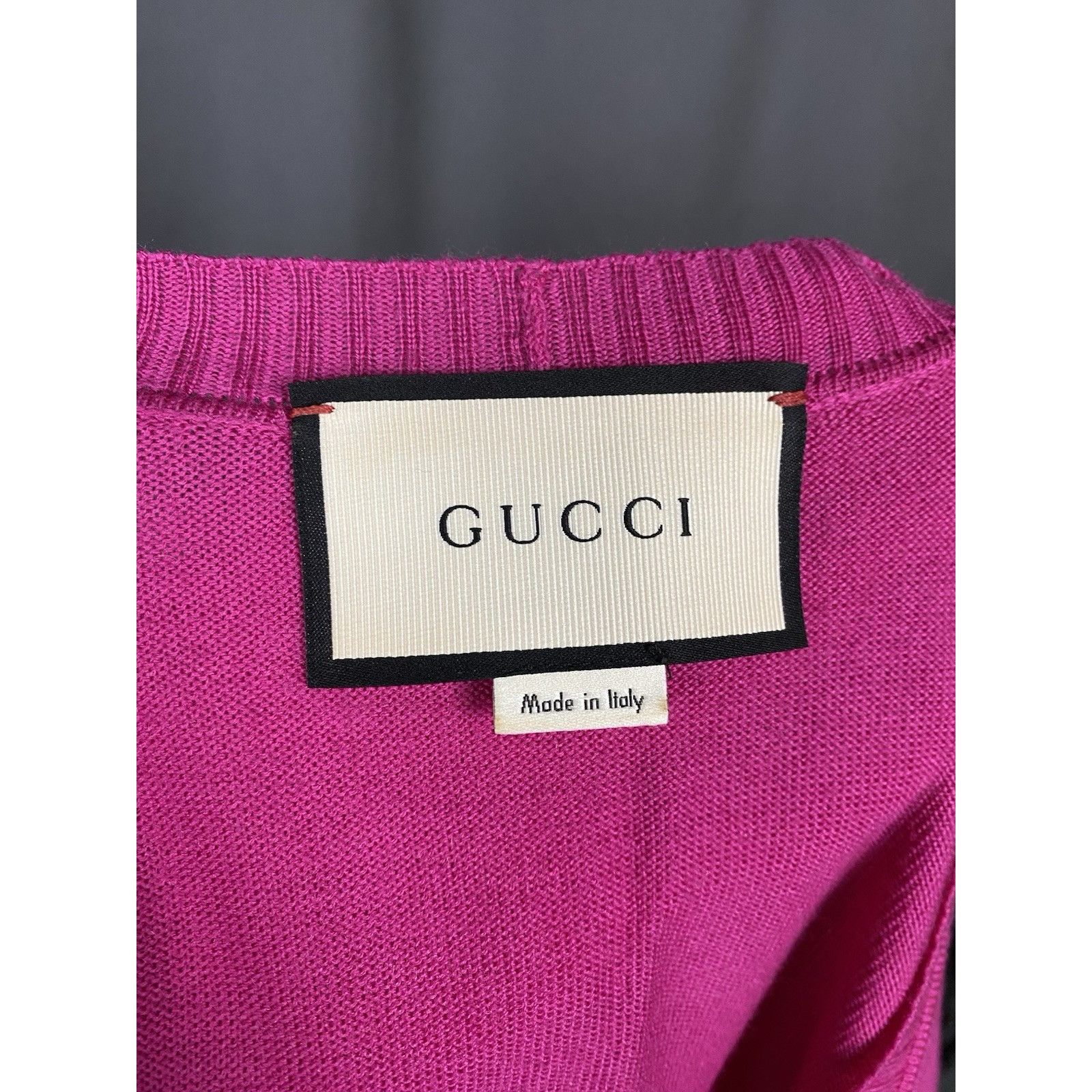 Gucci MINT! Gucci Women's Pink Wool Cardigan Sweater Size XS Size XS / US 0-2 / IT 36-38 - 10 Thumbnail