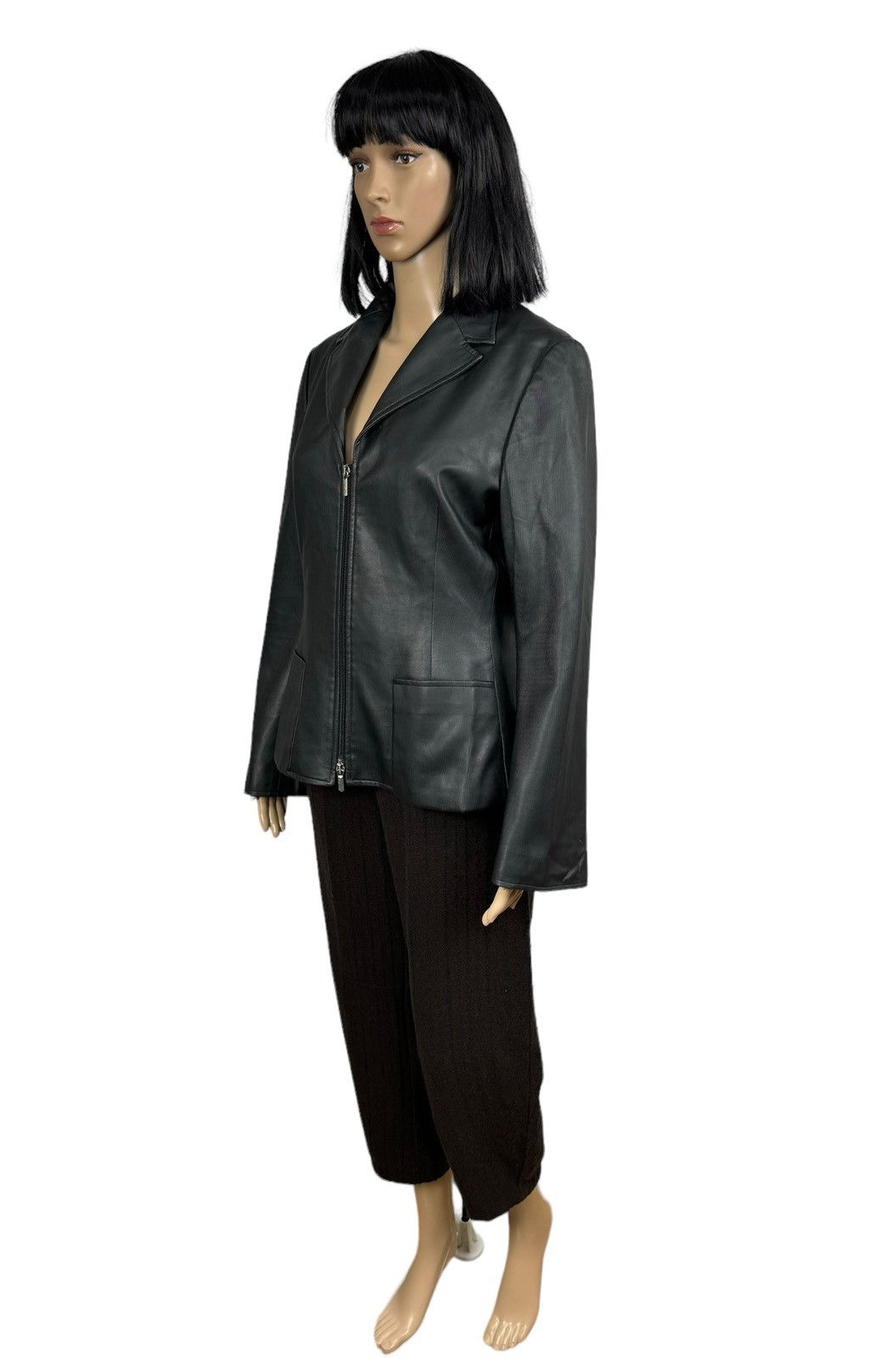 Versace Jeans Couture × Vintage Vintage Versace Jeans Couture Rubberized Jacket size IT 44 Size M / US 6-8 / IT 42-44 - 7 Thumbnail