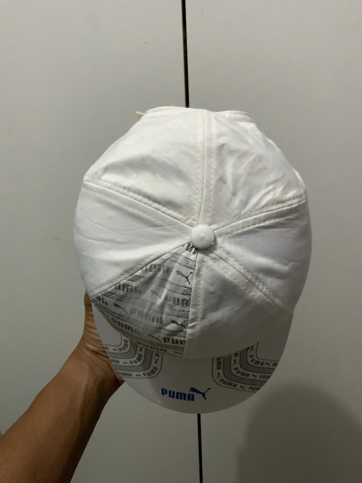 Japanese Brand Puma White Hat Size ONE SIZE - 8 Thumbnail