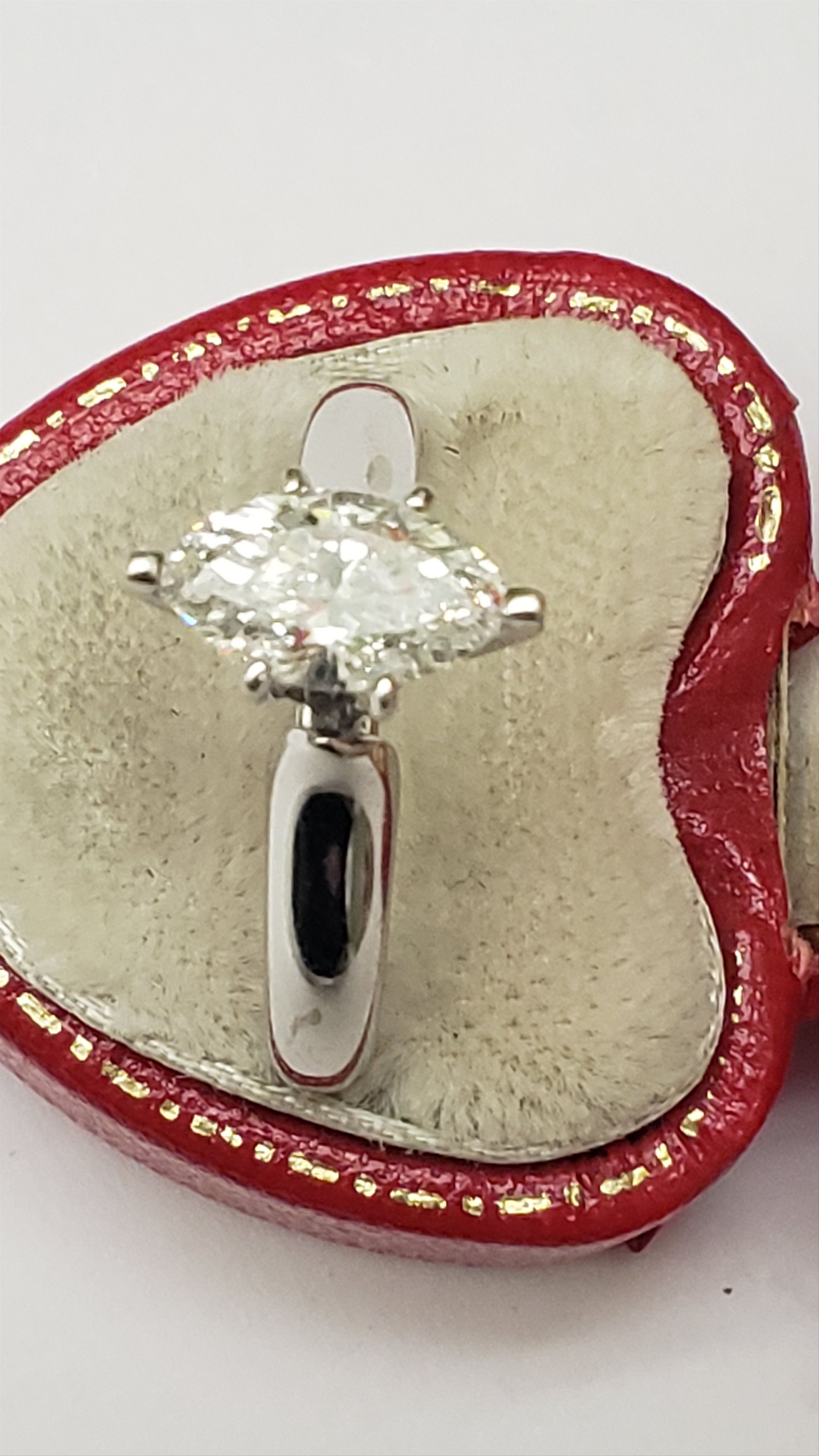 Other GIA Certified! $7,000 14k White Gold 1.01ct Diamond Ring Size ONE SIZE - 4 Thumbnail