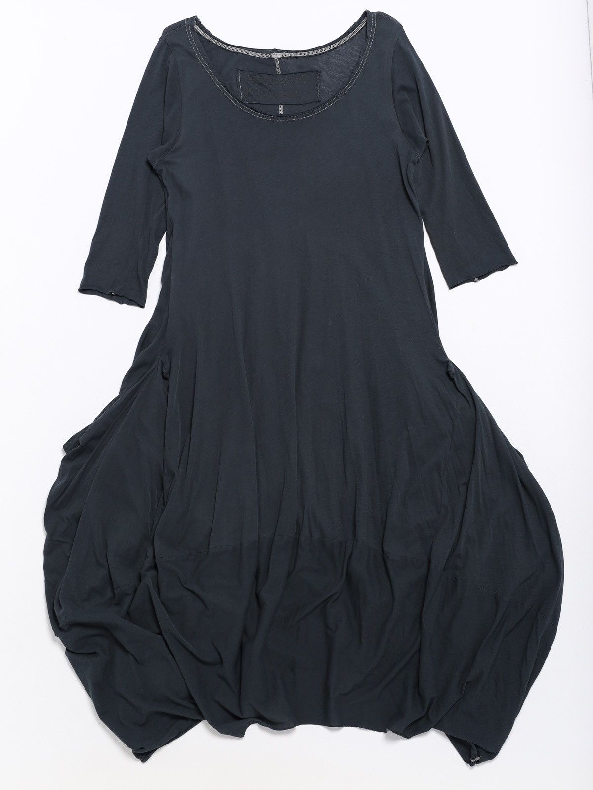 Rundholz Dark Navy Indigo Wide Dress Cotton Black Label