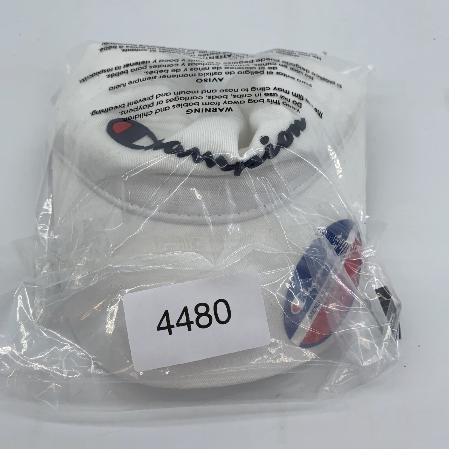 Champion Champion Hat Cap Strap Back Mens White Twill Baseball Logo Embroidered One Size Size ONE SIZE - 6 Thumbnail