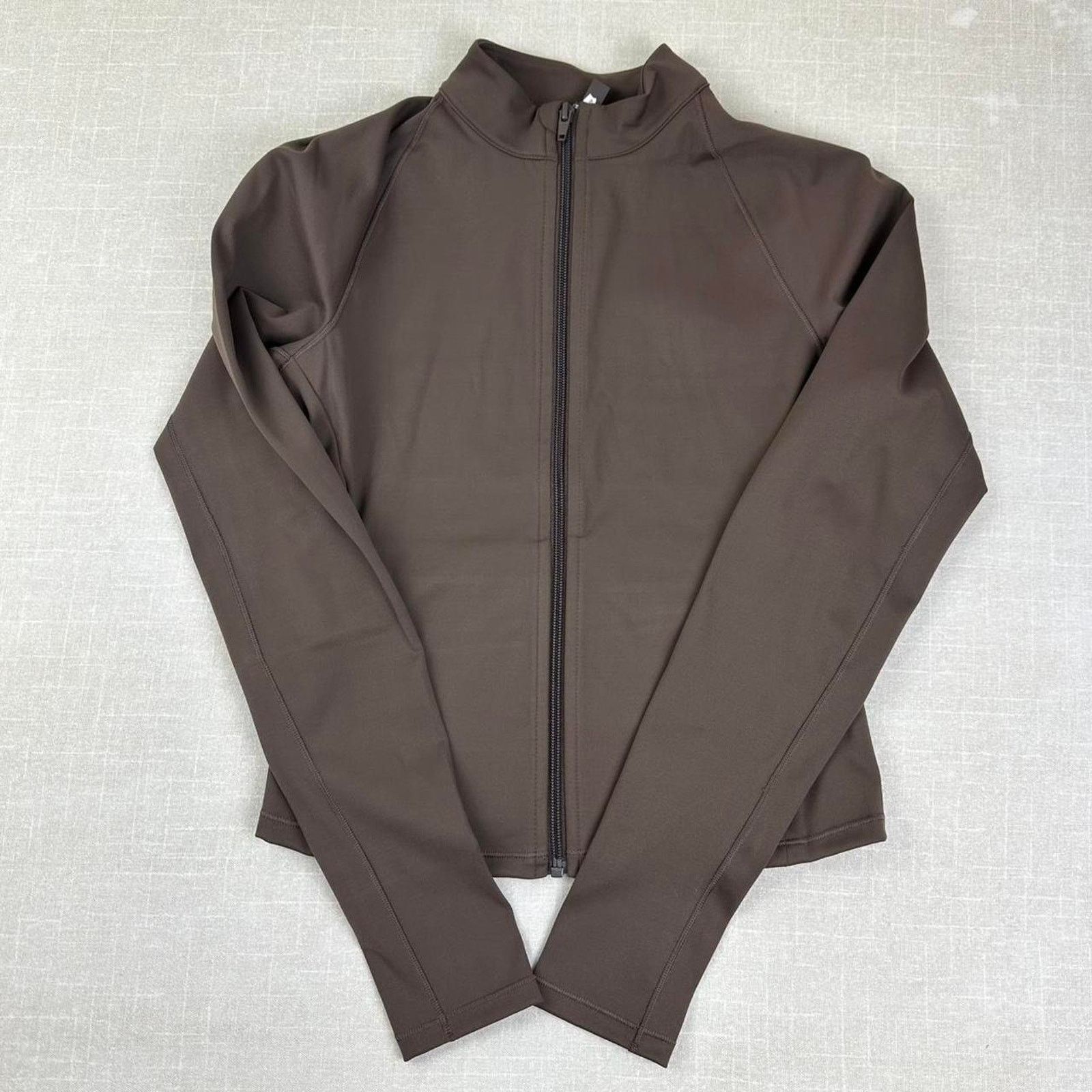 Nike Nike X SKIMS Matte Mock Neck Full Zip Jacket Sepia Women XS Size XS / US 0-2 / IT 36-38 - 2 Thumbnail