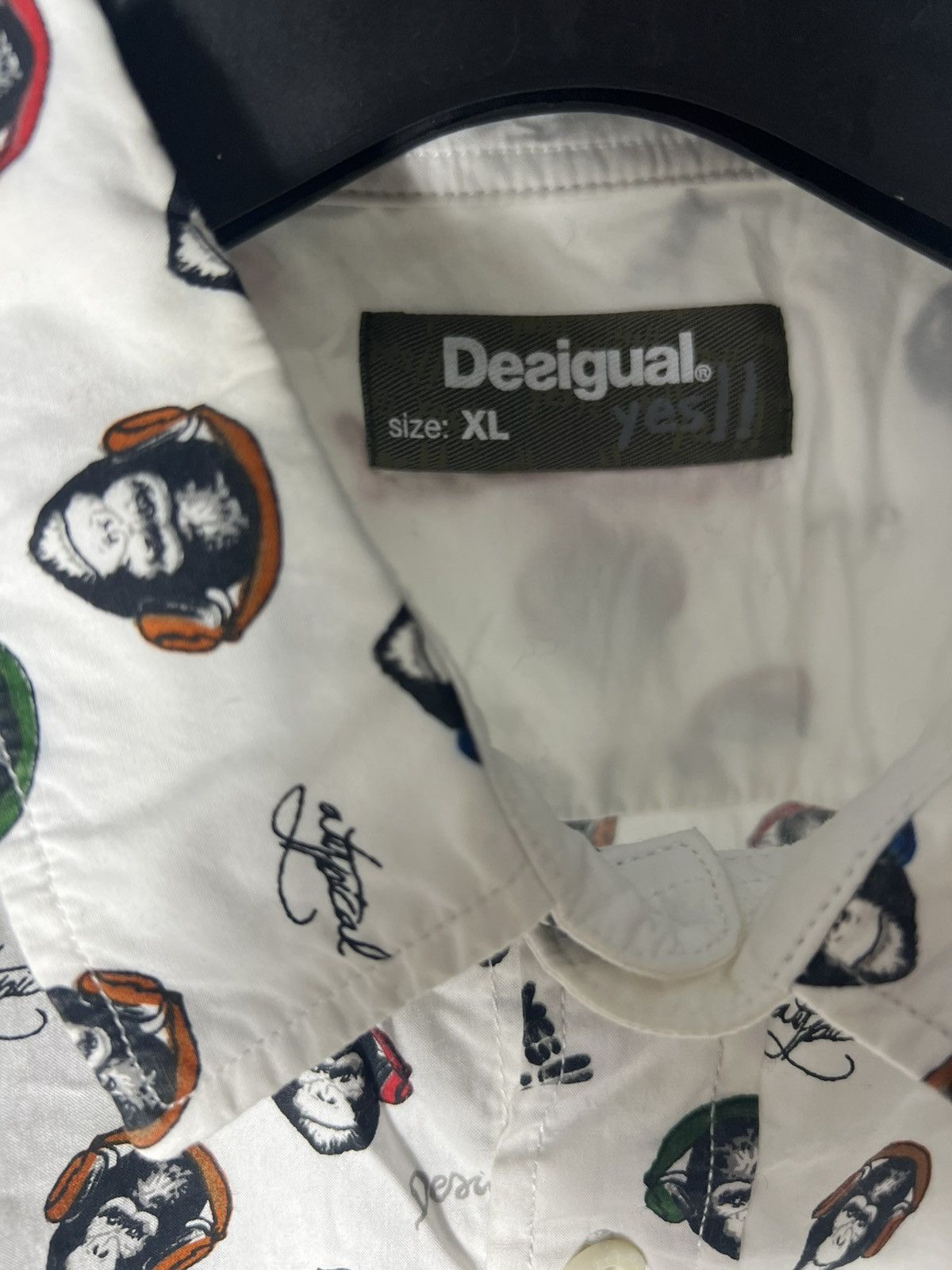 Desigual × Vintage VERY RARE DESIGUAL ITALIAN DESIGNER LONG SLEEVE SHIRT DELUX Size US XL / EU 56 / 4 - 3 Thumbnail