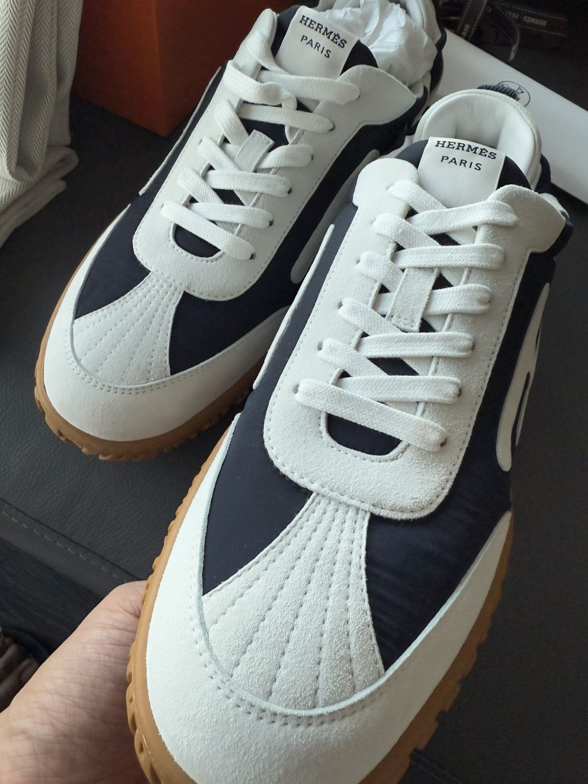Hermes Brand New Full Set Hermes H Logo Sneaker Limited Edition Size US 10.5 / EU 43-44 - 12 Thumbnail