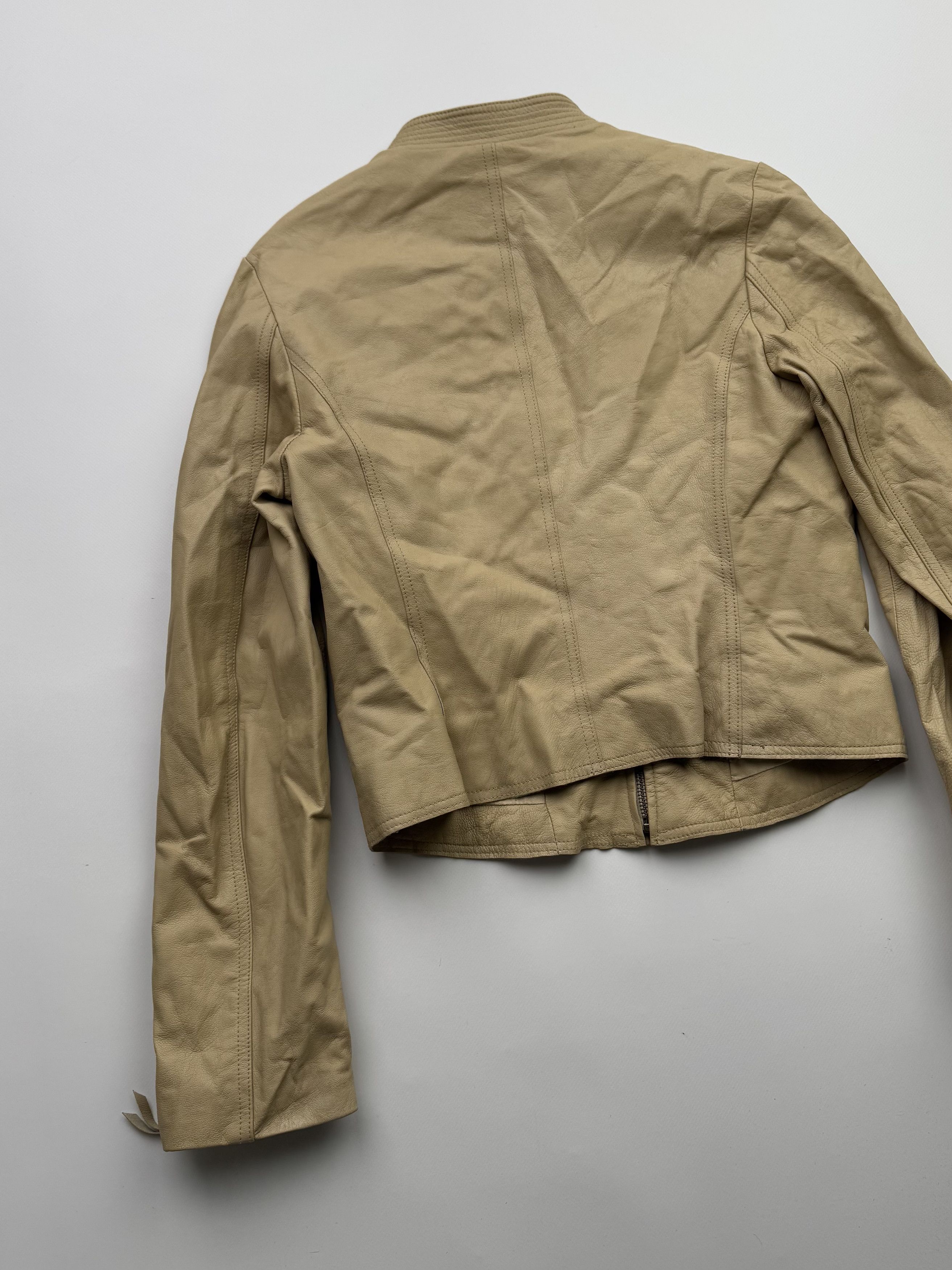 Vintage Vintage Cropped Leather Jacket B249(V14) Size S / US 4 / IT 40 - 7 Thumbnail