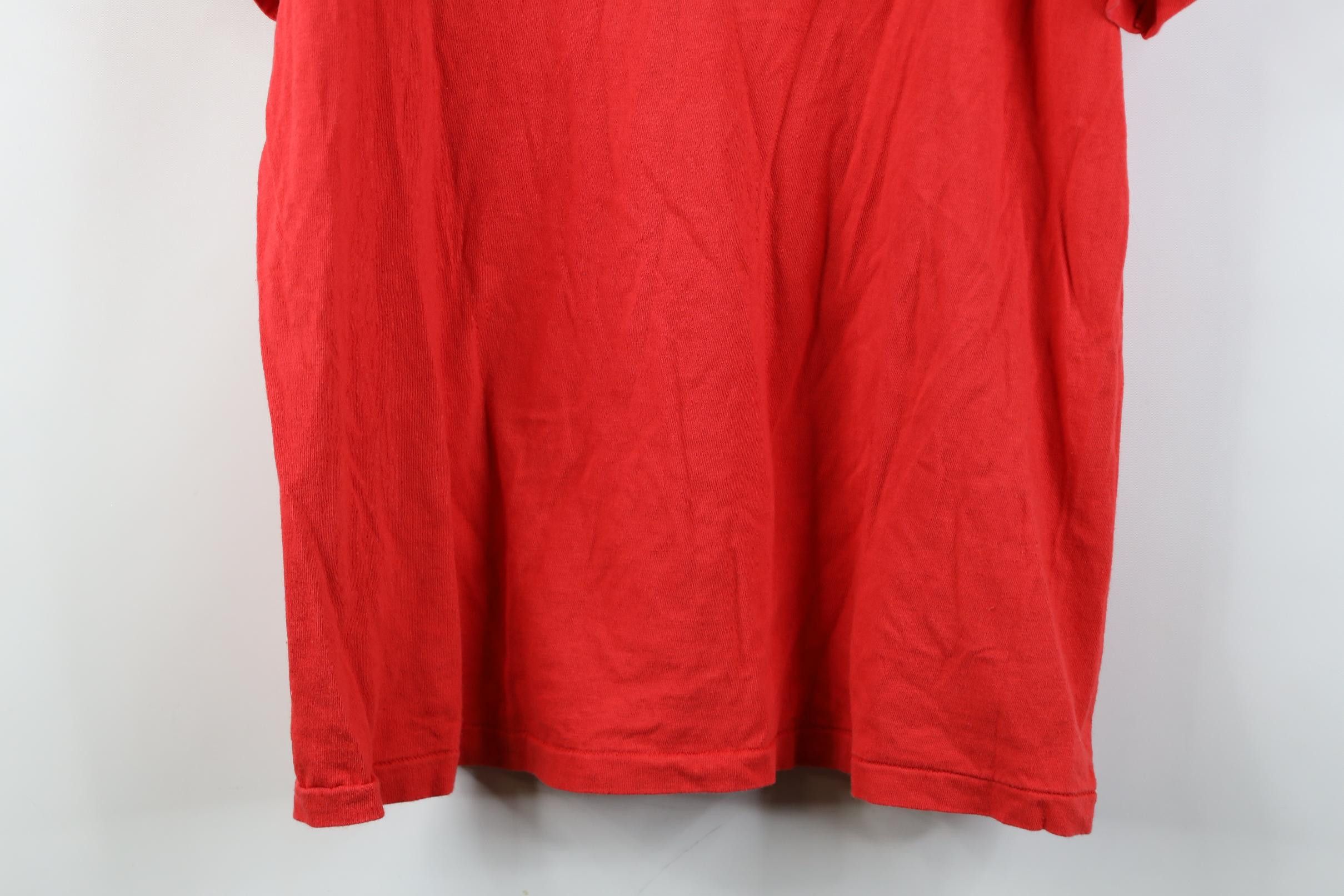 Nike Vintage 80s 90s Nike Spell Out Short Sleeve T-Shirt Red USA Size US M / EU 48-50 / 2 - 15 Thumbnail