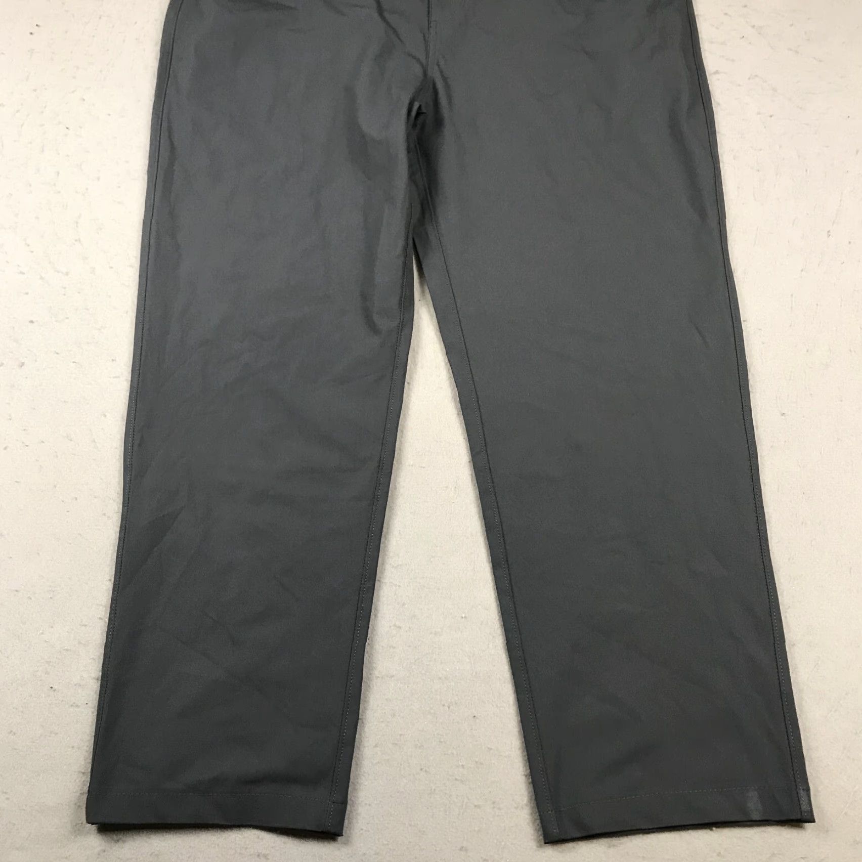 Vuori Vuori Mens 38x28 Gray Chino Pants — Regular, Polyester, Flat Front, Logo, Preppy, Sports, Casual Size US 38 / EU 54 - 3 Thumbnail