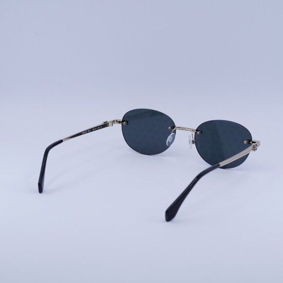 Palm Angels Palm Angels PERI10H CRYSTAL 7607 Sunglasses Gold Oval Frame Size ONE SIZE - 8 Thumbnail
