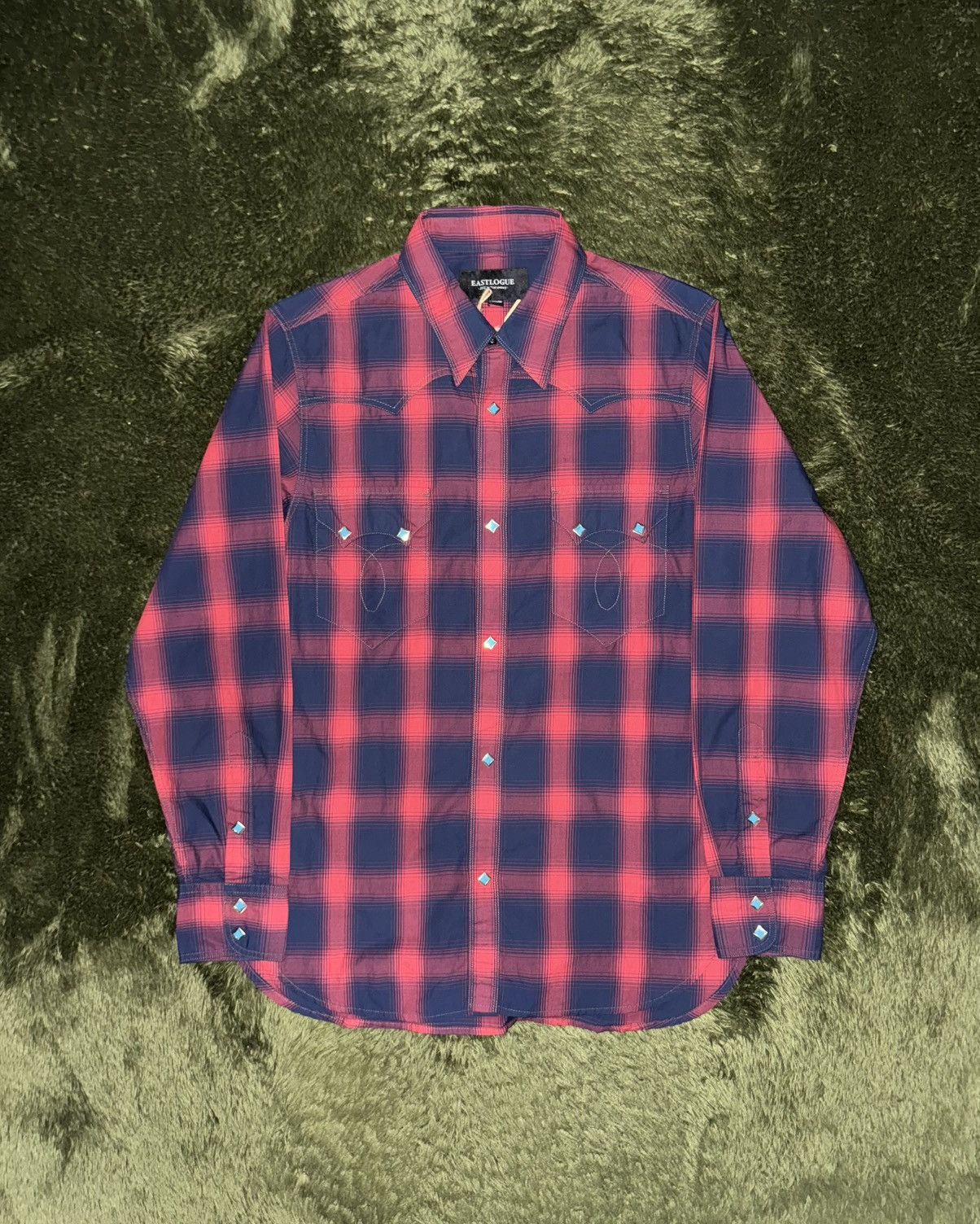 EASTLOGUE [M] Eastlogue Tartan Check Western Shirt Red/Navy Size US M / EU 48-50 / 2 - 1 Thumbnail