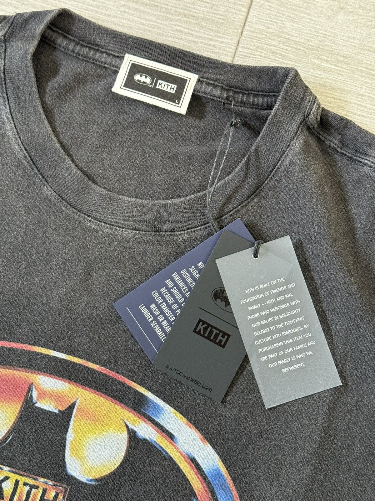 Kith KITH Batman Logo khm032794-001 Vintage Tee Black Size Large Size US L / EU 52-54 / 3 - 6 Thumbnail