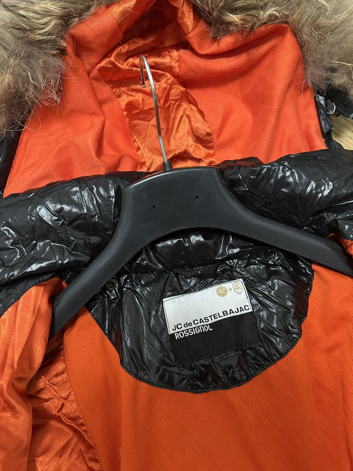 Jean Charles De Castelbajac JC de CASTELBAJAC Women’s Down Jacket, Black Glossy, Size L Size L / US 10 / IT 46 - 7 Thumbnail