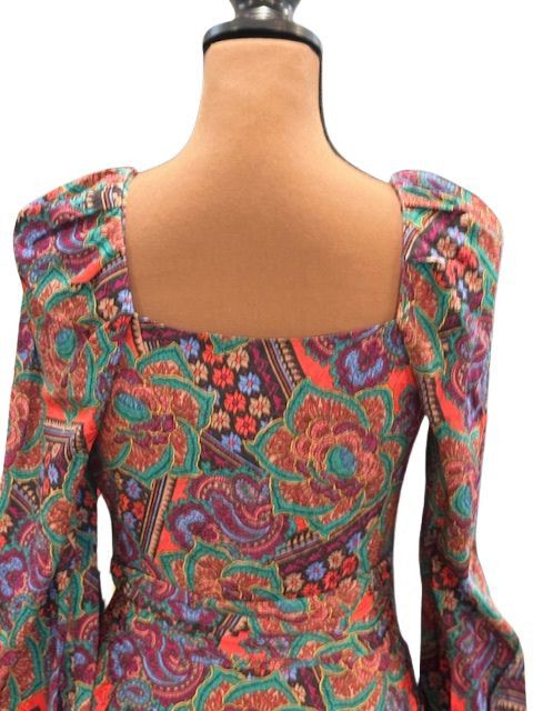 Veronica Beard Veronica Beard Bellino Paisley Long Sleeve Silk Blend Dress Size XS / US 0-2 / IT 36-38 - 7 Thumbnail