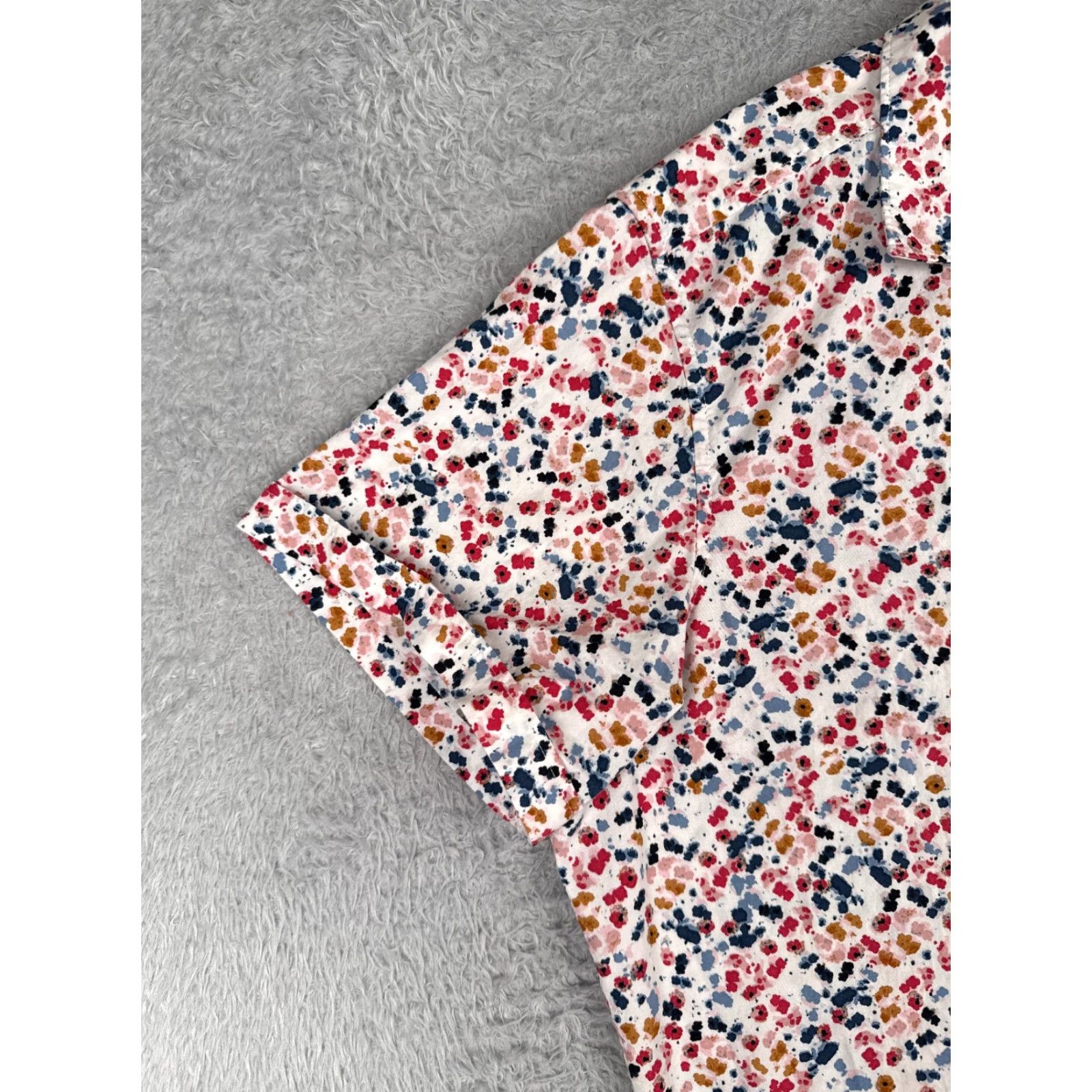 Vintage APT 9 Shirt Men XL Blue White Pink Floral Cotton Blend Hawaiian Size US XL / EU 56 / 4 - 3 Thumbnail