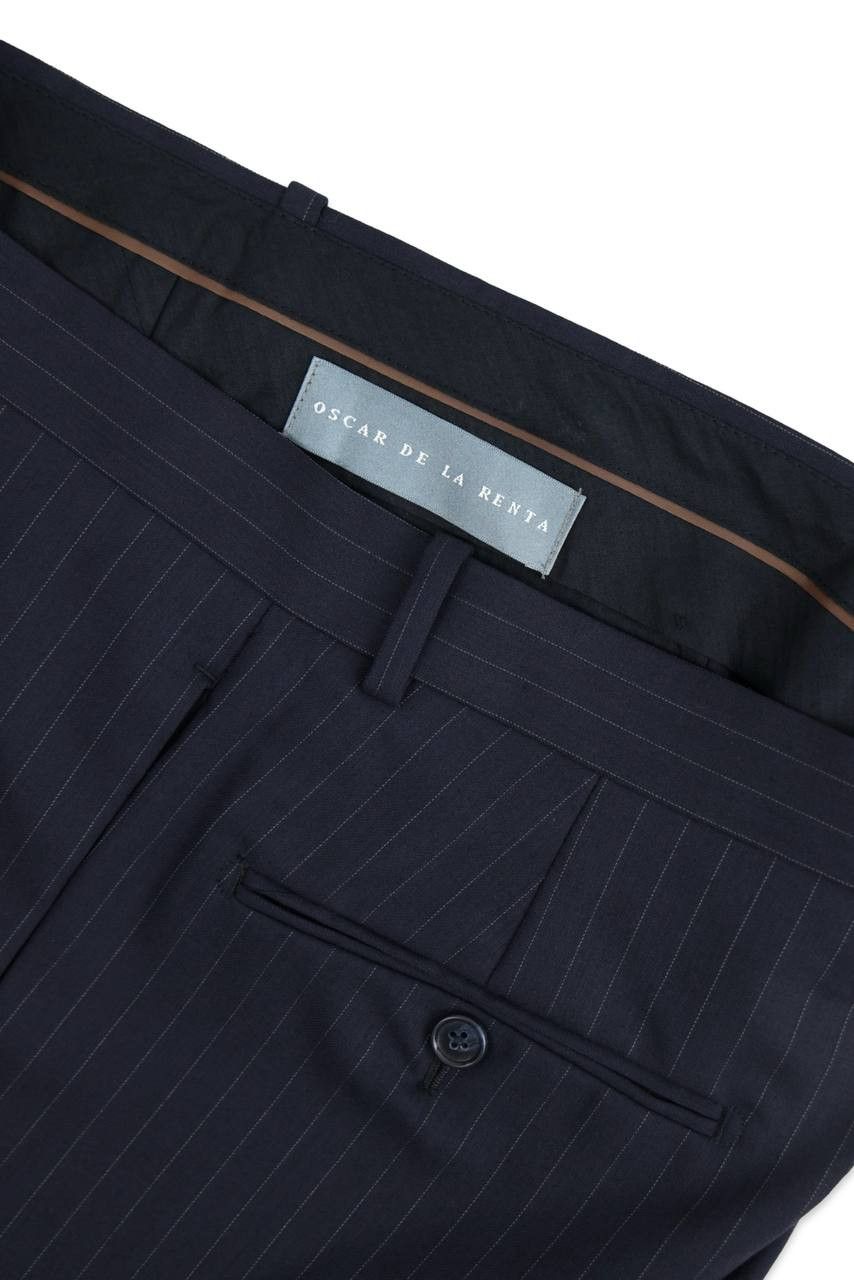 Oscar De La Renta OSCAR DE LA RENTA Striped formal trousers Size 54R - 9 Thumbnail