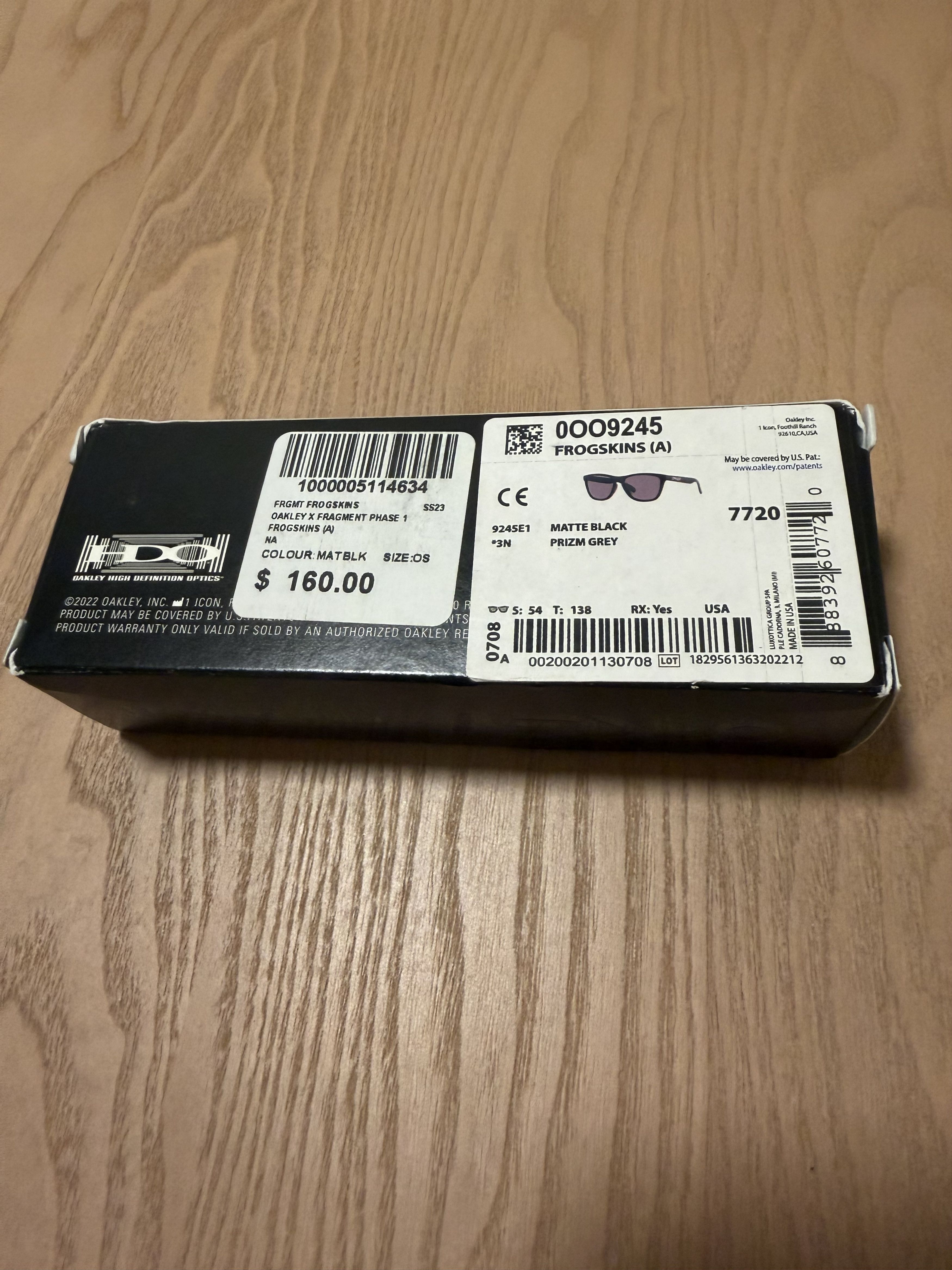 Oakley Fragment Design x Oakley Titanium Frogskin Double Set Size ONE SIZE - 9 Thumbnail