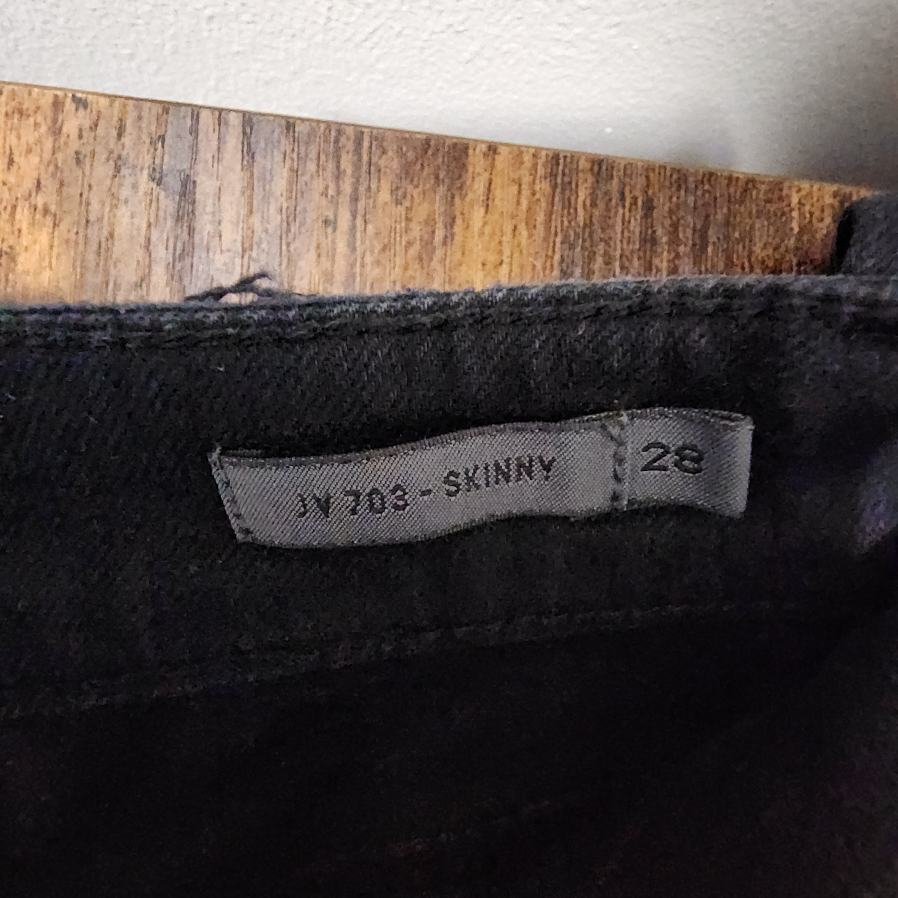 John Varvatos John Varvatos Black Slim Jeans Sashiko Pocket Detail Denim Size US 28 / EU 44 - 6 Thumbnail