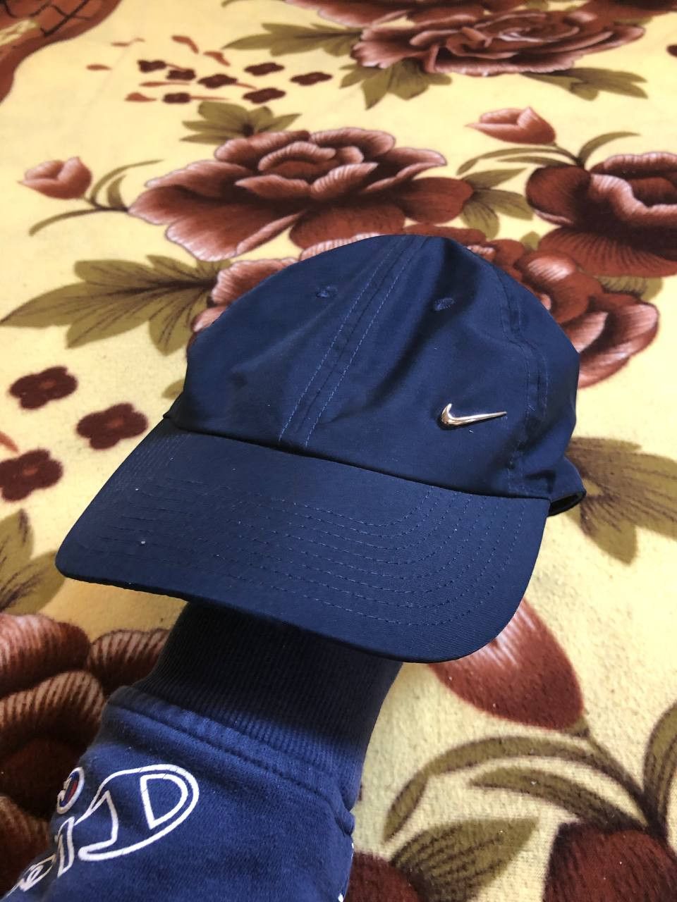 Nike Vintage Nike Swoosh Cotton Baseball Cap Size ONE SIZE - 1 Thumbnail