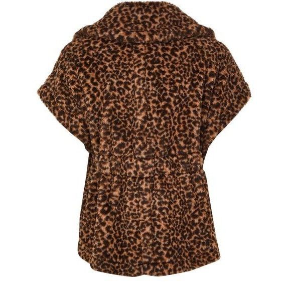 Max Mara MAX MARA Newabavo Teddy Brown Cape Jacket New & Authentic (W Size M / US 6-8 / IT 42-44 - 2 Thumbnail