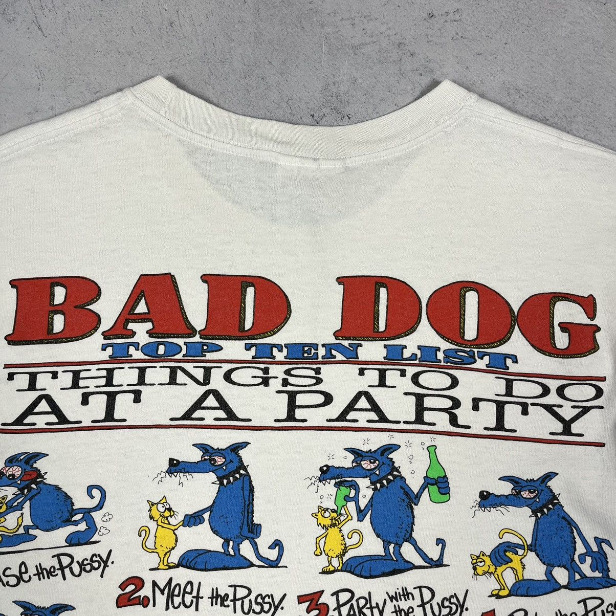 Vintage Vintage Bad Dog Top Ten List Dirty Humor T shirt 1994 Size US S / EU 44-46 / 1 - 8 Thumbnail