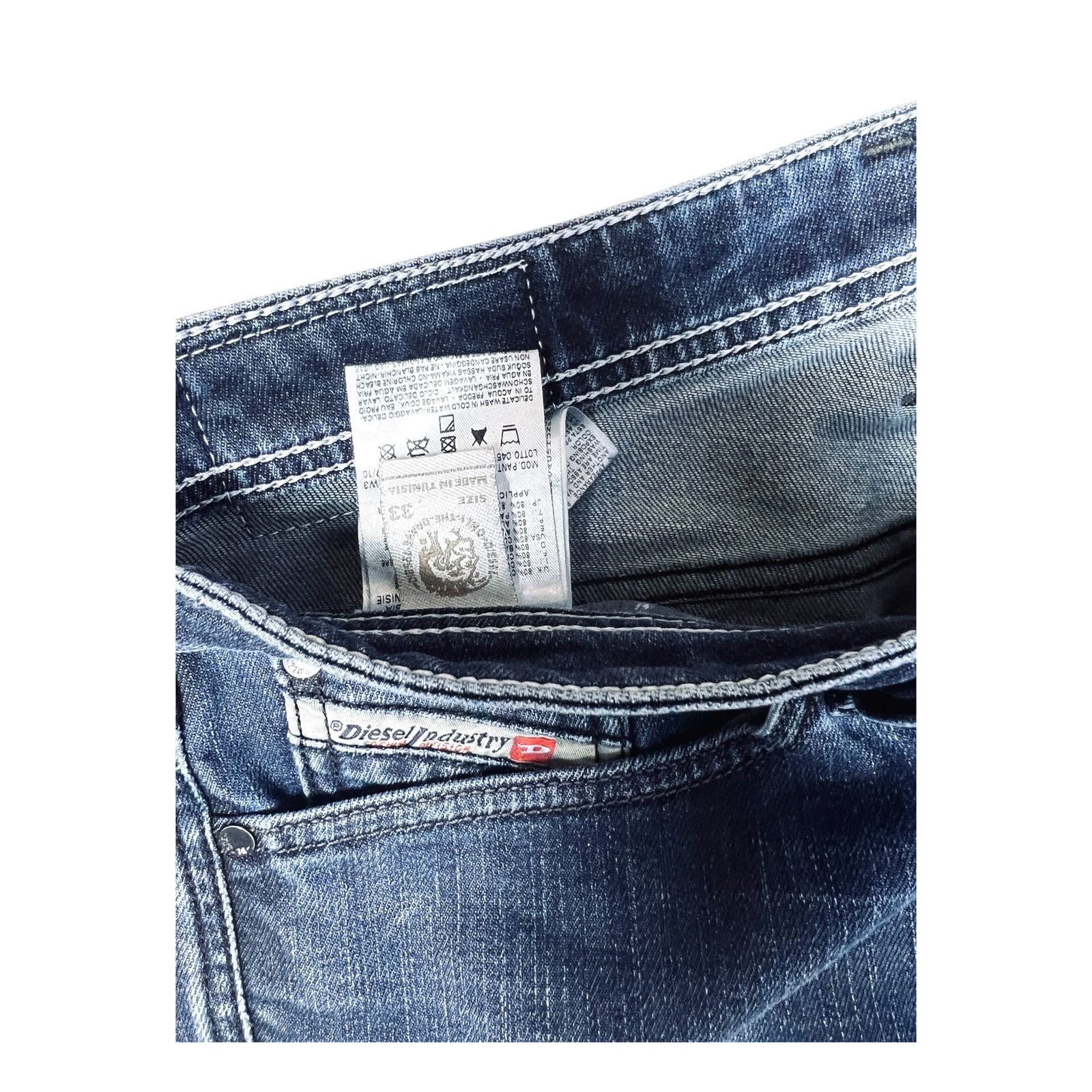 Diesel Diesel Viker-R-Box Jeans 33x32 Y2K Double Button Offset Fly Size US 33 - 7 Thumbnail