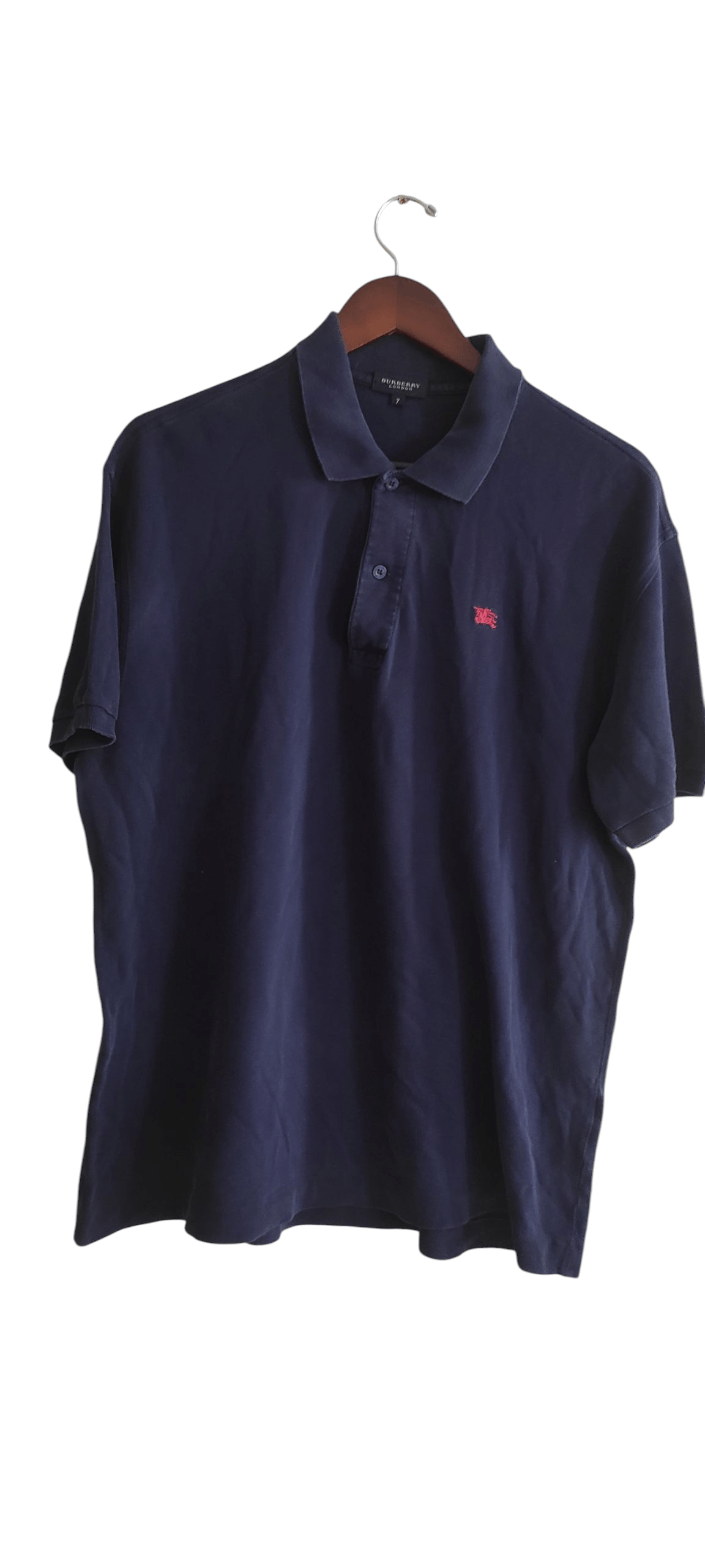 Burberry × Vintage Burberry Polo Shirt Mens Embroidered Logo Cotton Made Spain Size US XL / EU 56 / 4 - 1 Thumbnail