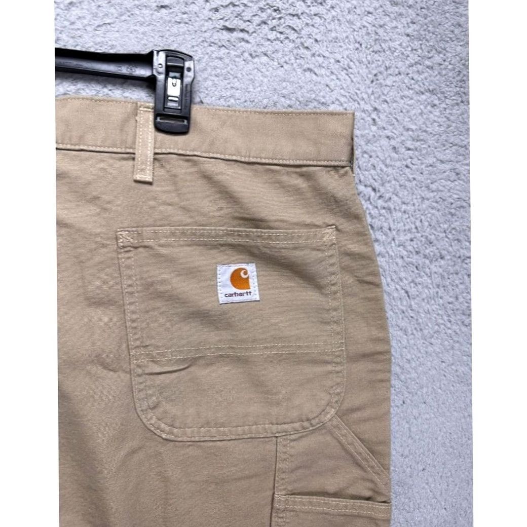 Carhartt VINTAGE? No. Carhartt Shorts Mens 50X11 Big Tall Khaki Canvas Workwear Logo NEW Black? Size US 34 / EU 50 - 7 Thumbnail