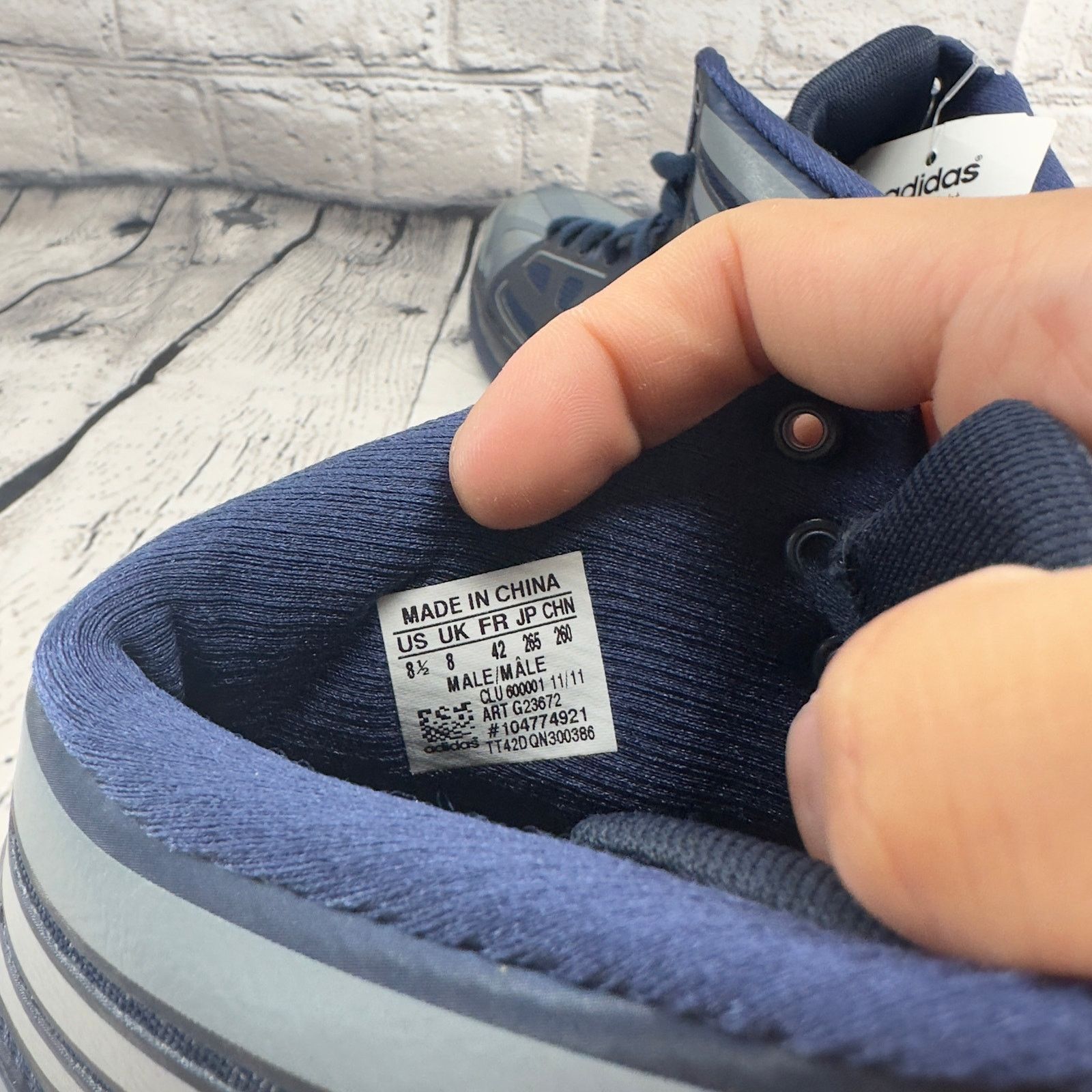 Adidas Adidas Adizero Super Light Basketball Shoe Navy Blue Men 8.5 Size US 9 / EU 42 - 11 Thumbnail