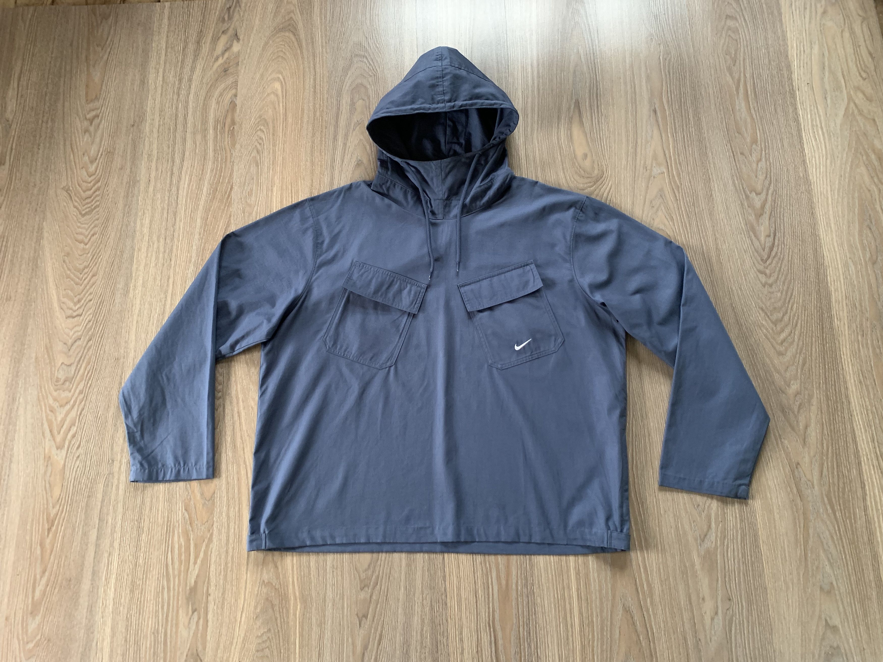 Nike × Vintage Nike Life Woven Pullover Field Jacket Hood Size US L / EU 52-54 / 3 - 12 Thumbnail
