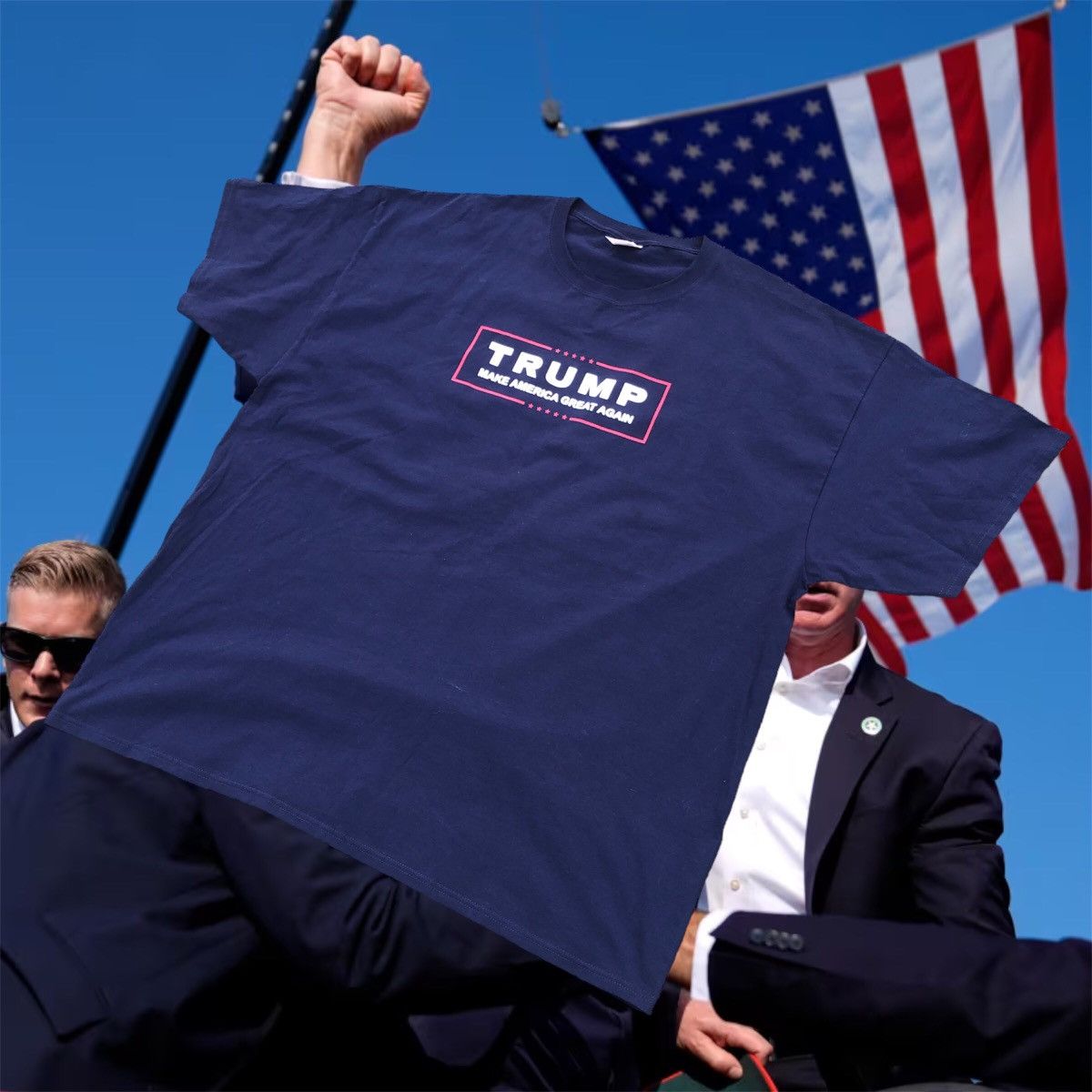 Donald Trump × Fruit Of The Loom Trump Make America Great Again tee shirt Size US XXL / EU 58 / 5 - 2 Thumbnail
