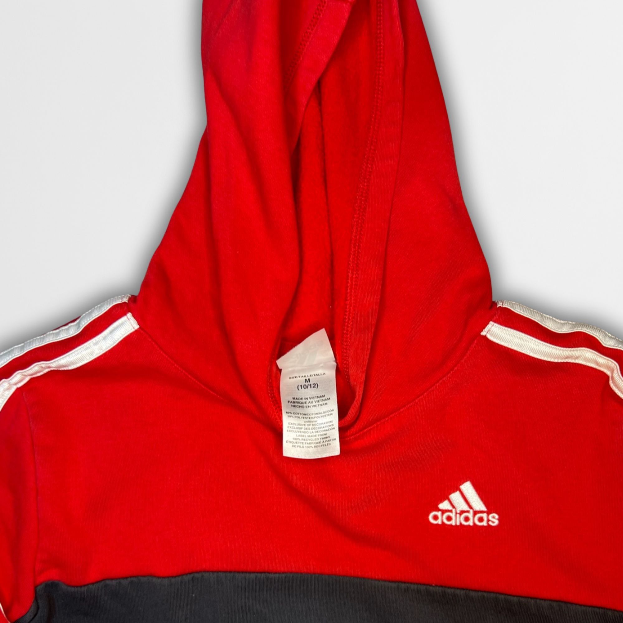 Adidas Adidas Kids Red & Black Hoodie Sweatshirt M (10-12) Made In Size US M / EU 48-50 / 2 - 4 Thumbnail